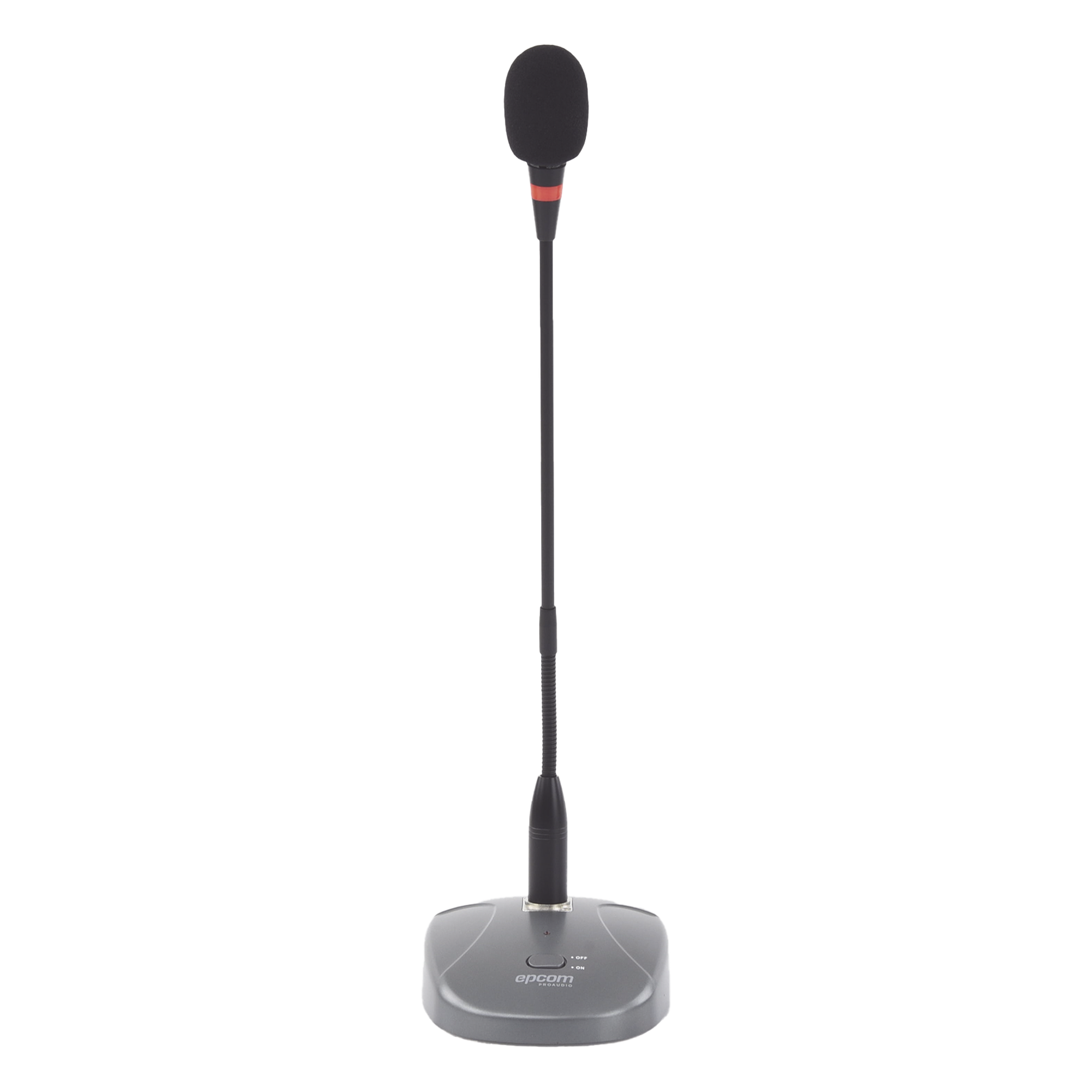 Micrófono de Escritorio / Condensador de Alta Sensibilidad / Respuesta 20-12 kHz / 2 Tonos de Timbre / Conector XLR y TRS / Alimentación Dual — EPCOM PROAUDIO · SKU SF-621A
