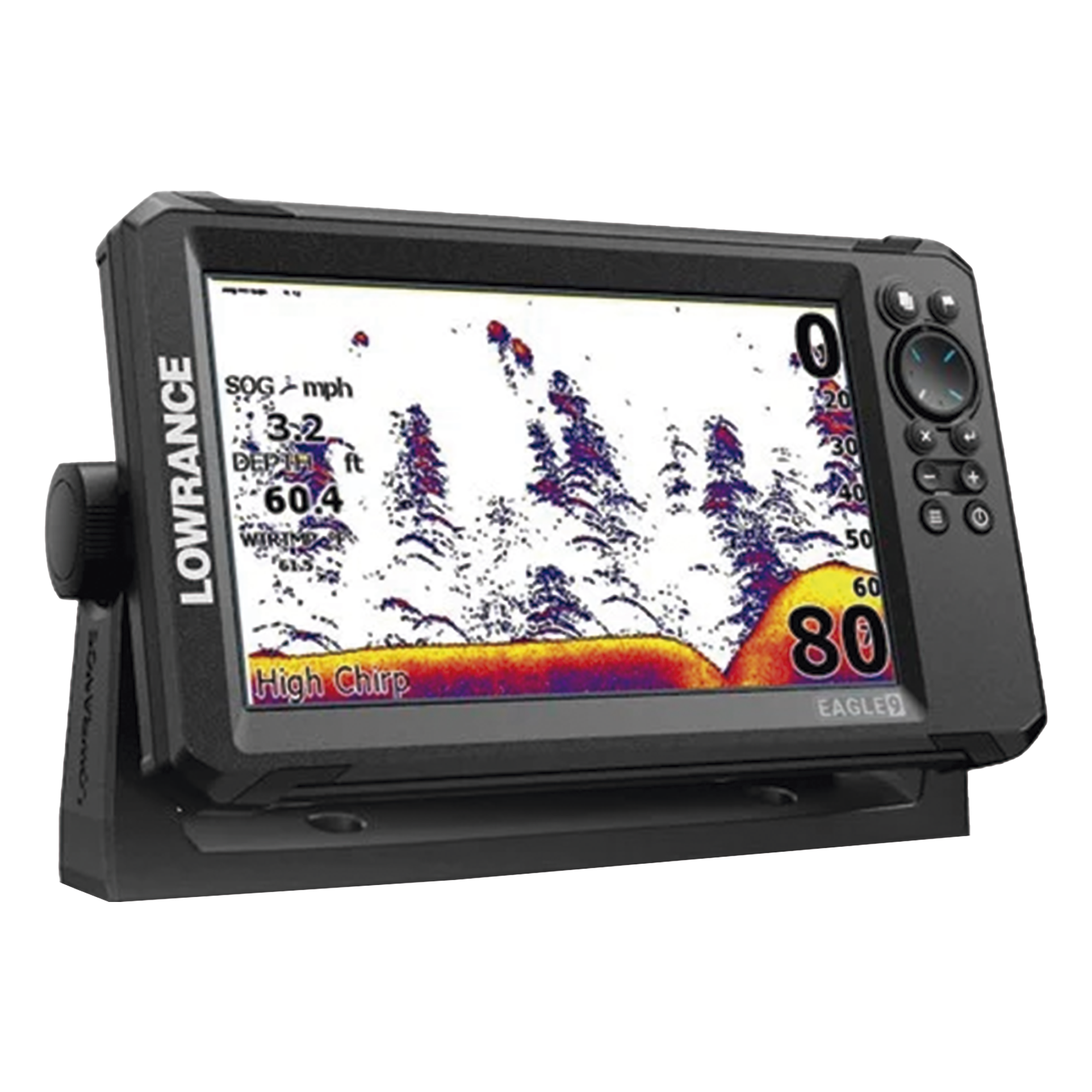 Ecosonda / Pantalla IPS 9 pulgadas / Transductor 50/200 kHz y 455/800 kHz / CHIRP y DownScan / C-MAP Discover