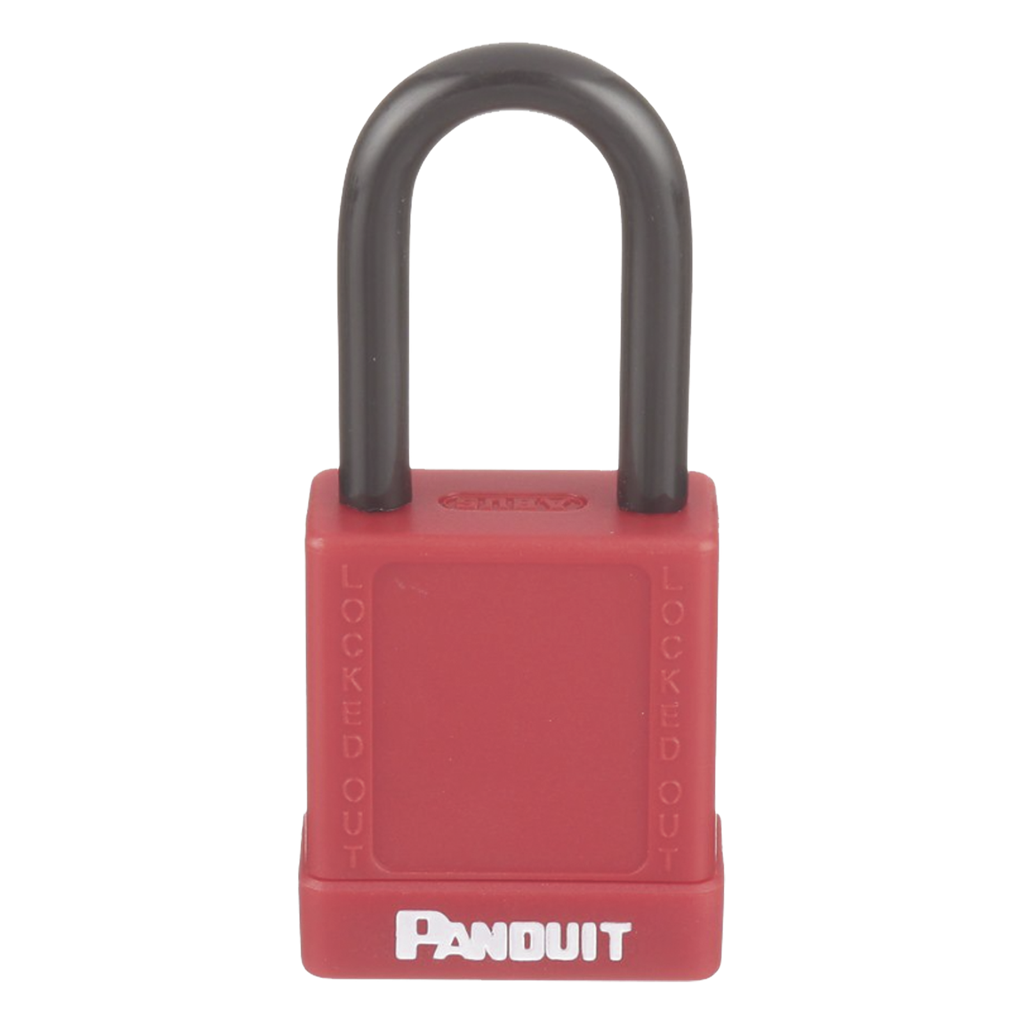 Candado de Bloqueo LOTO de Seguridad Dieléctrico, Con Llave Única, Diámetro de 6.5 mm, Color Rojo