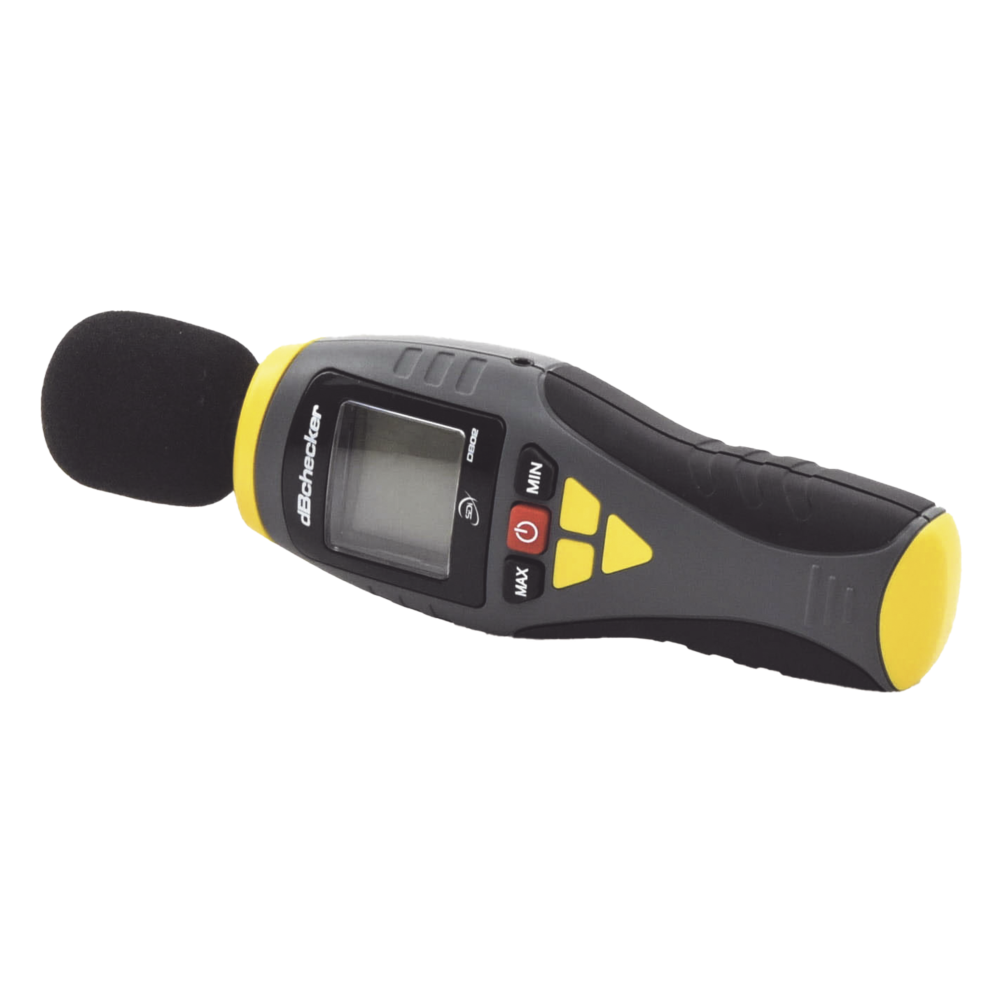Medidor de Decibeles Profesional / Rango 40-130 dB en 4 Escalas / Precisión ±2 dB / Cumple NFPA 72 y ANSI S1.4 / LCD 4 Dígitos con Max/Min Hold / Micrófono Condensador Electret ½ Pulgada — SDI · SKU DB-02