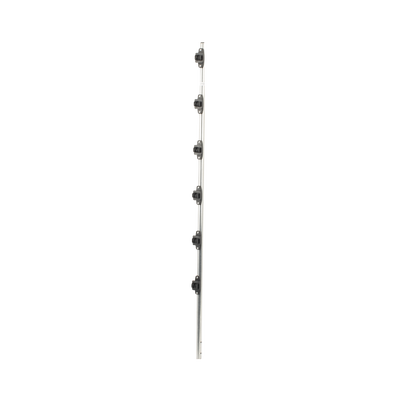 Poste de Paso para Cercas Eléctricas / Tubo de Acero Galvanizado / 6 Aisladores / Longitud 1.4 m (4.6 ft) / Diámetro 25 mm (1 in) / Sin Pintura