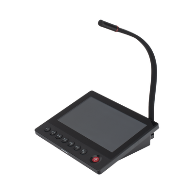 Micrófono IP | 12 VCD |  Pantalla Touch 7" | Transmisión en Tiempo Real | Integración con HikCentral Professional
