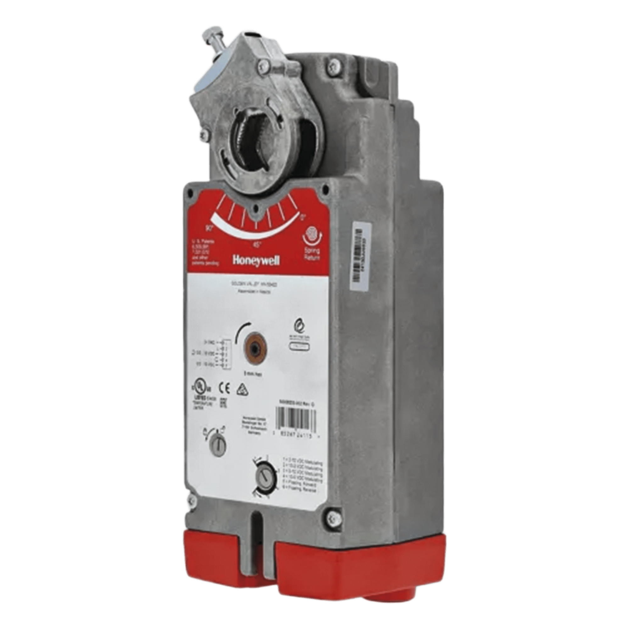 Actuador Giratorio HVAC / Par 175 lb-in (20 Nm) / Retorno de Resorte Fail-Safe / Control Modulante 0/2-10 VDC o 2 Posiciones / 24 VAC/VDC / UL2043 Plenum — HONEYWELL BMS · SKU MS7520A2007/U