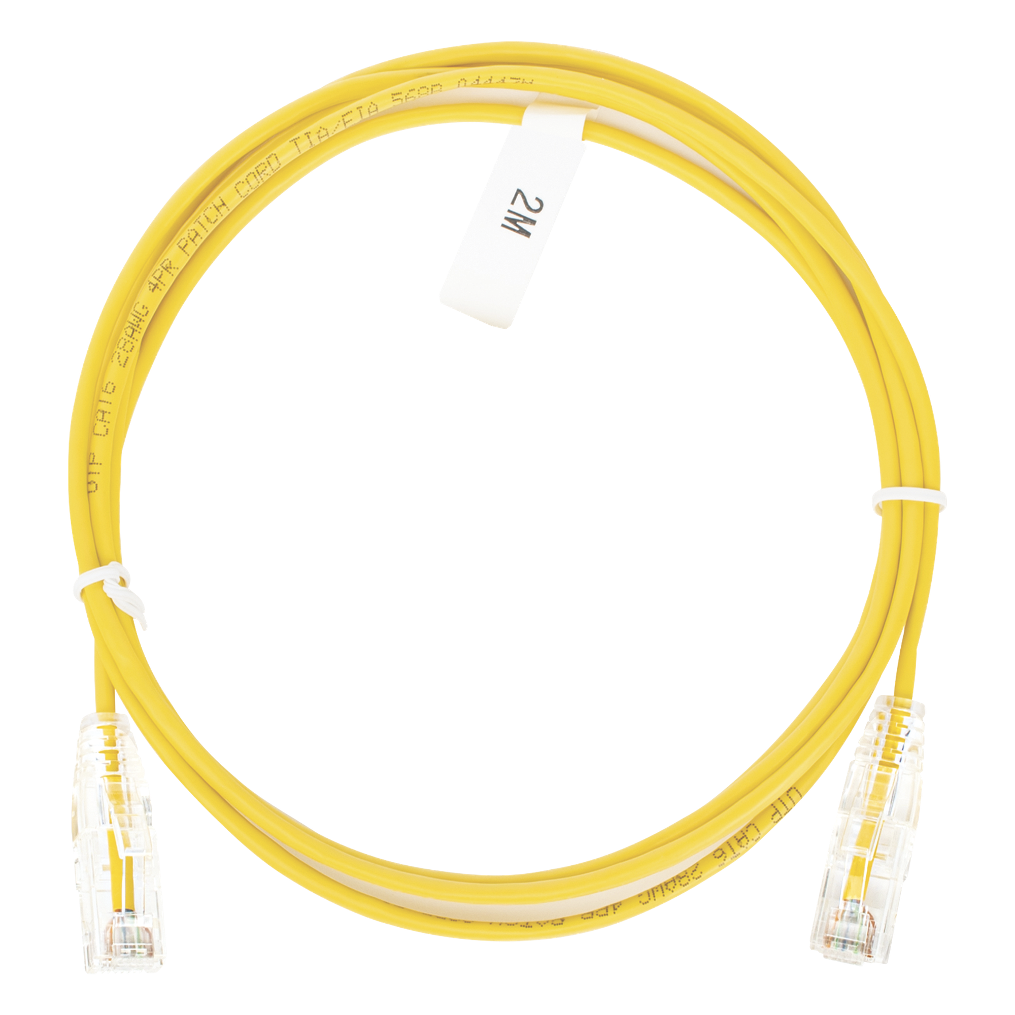 Cable de Parcheo Slim UTP Cat6 / 2 m (6.56 ft) / 28 AWG / Amarillo / 1 Gbps — LINKEDPRO BY EPCOM · SKU LP-UT6-200-YE-28