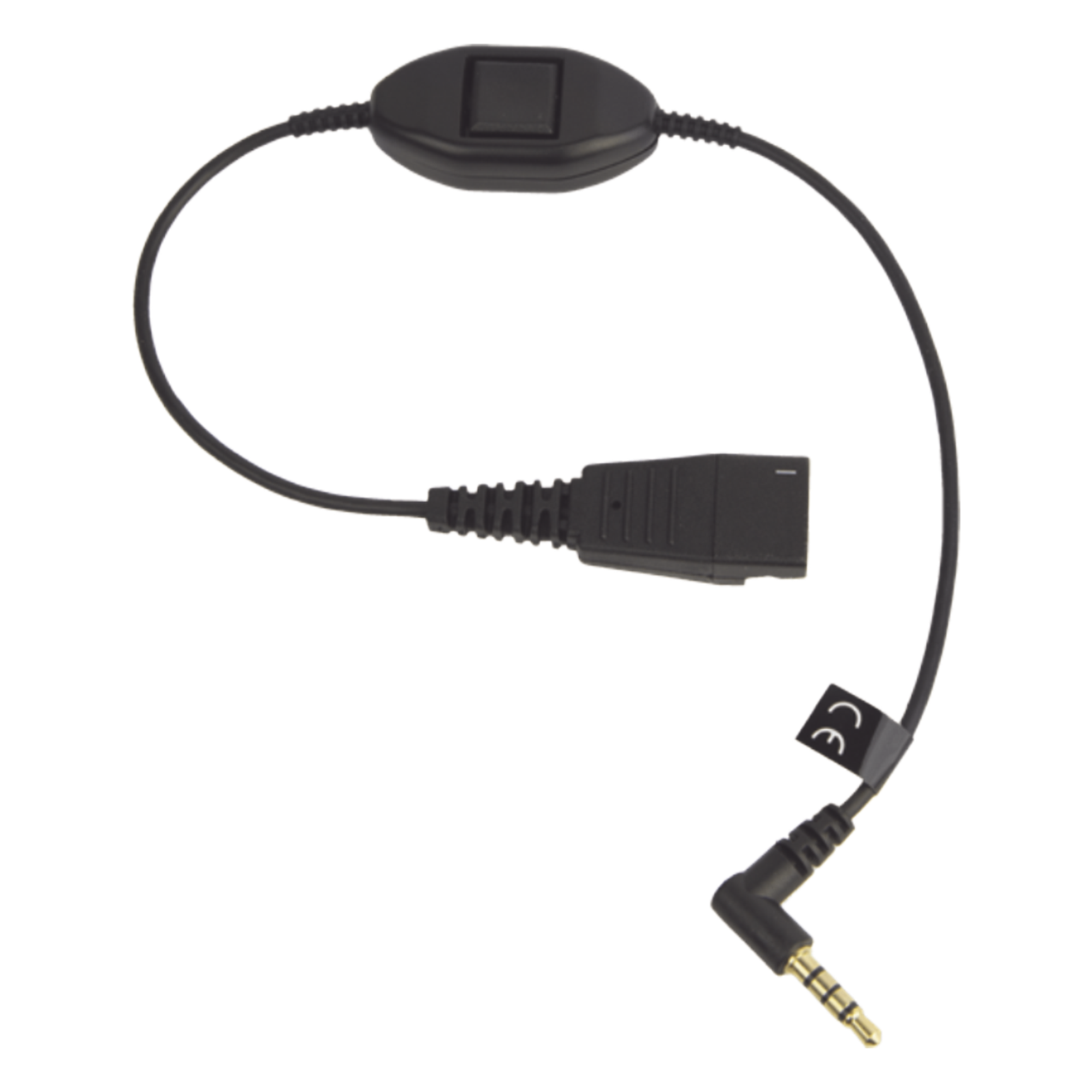 Cable QD a 3.5 mm / Push-to-Talk Integrado / Control de Llamadas / Compatible Smartphones — JABRA · SKU MOBILE-QD-35MM-S