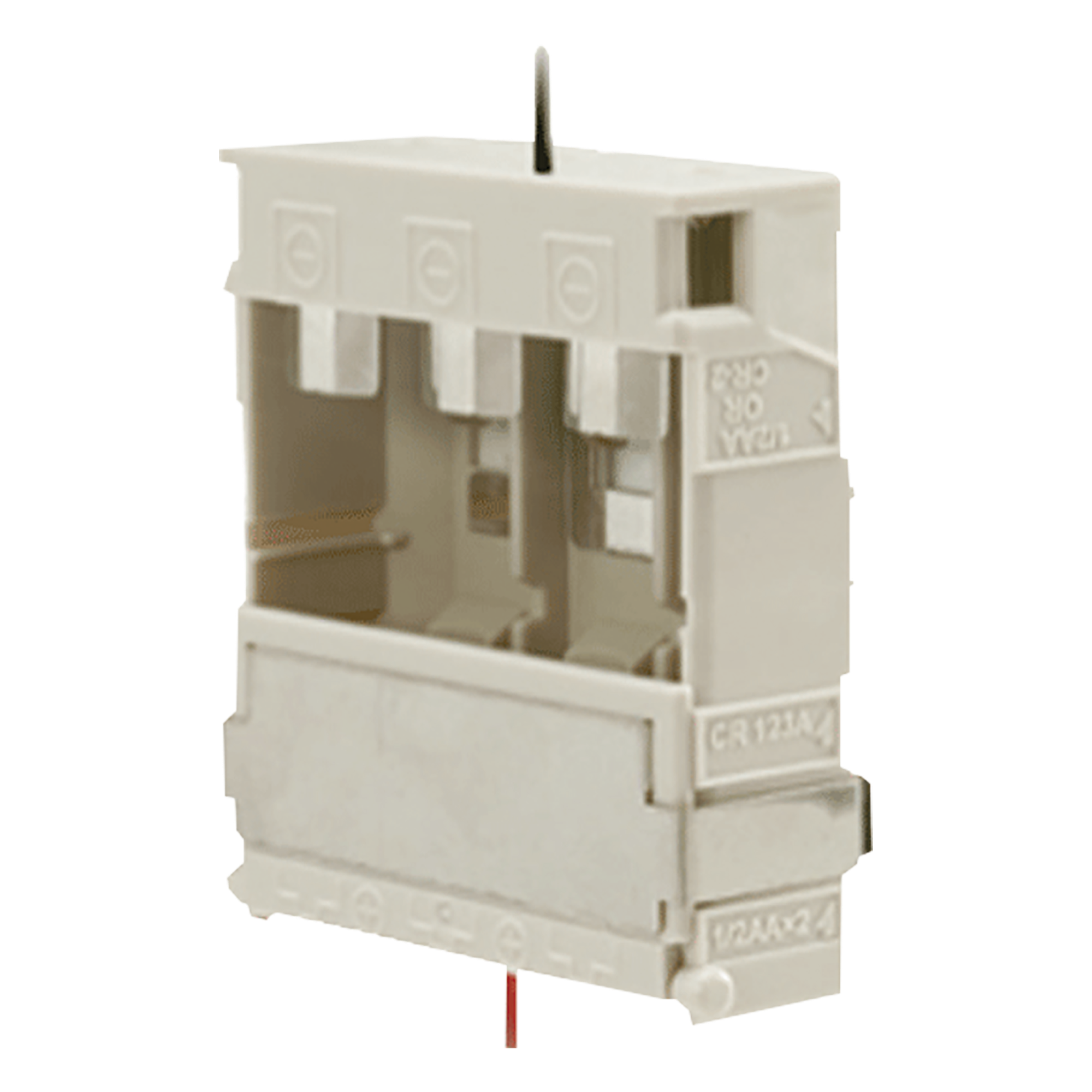 Caja de Batería para Detectores / Compatible CR123A y CR2 / Dimensiones Compactas / VXI-R/RAM/RDAM y BXS-R/RAM — OPTEX · SKU RBB-01
