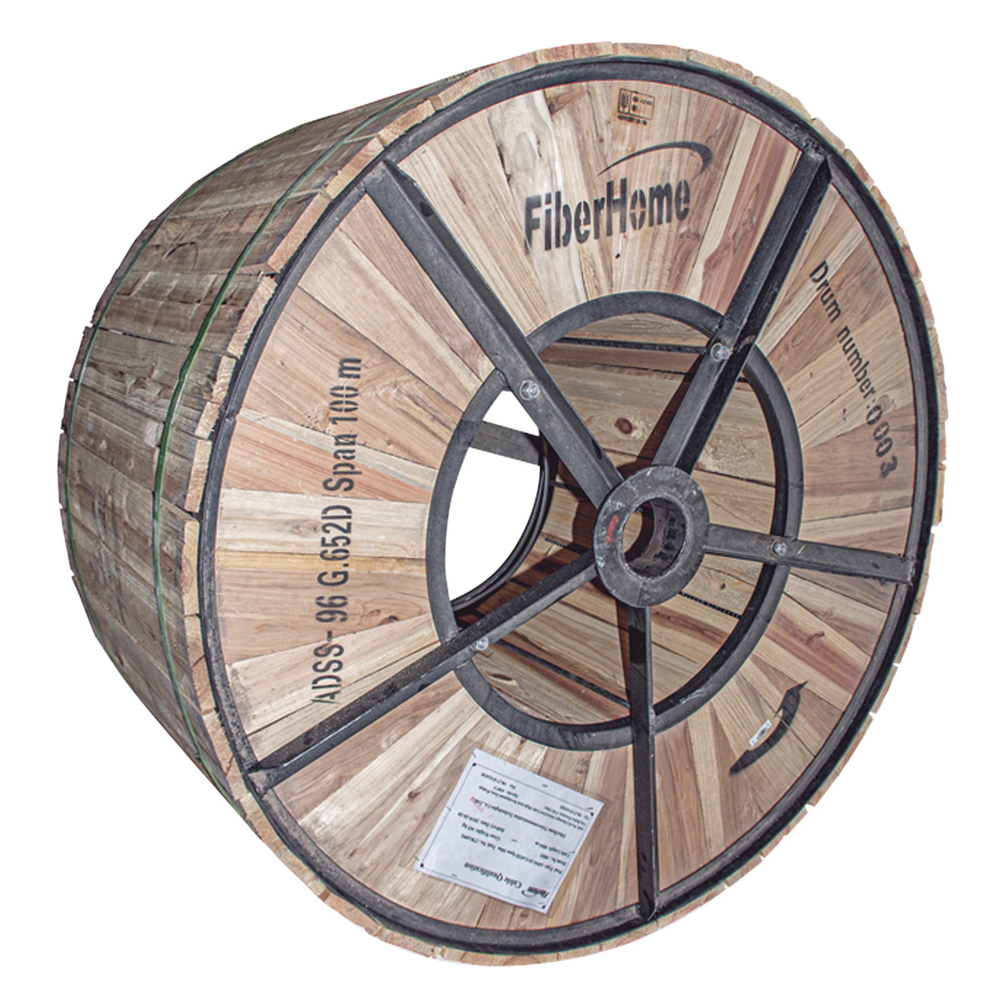 Cable ADSS / G.652D Monomodo / 96 Hilos / Span 100 m (328 ft) / 4 km (2.49 mi) / Exterior HDPE — LINKEDPRO BY FIBERHOME · SKU OC-ADSS-96C-S100/4KM