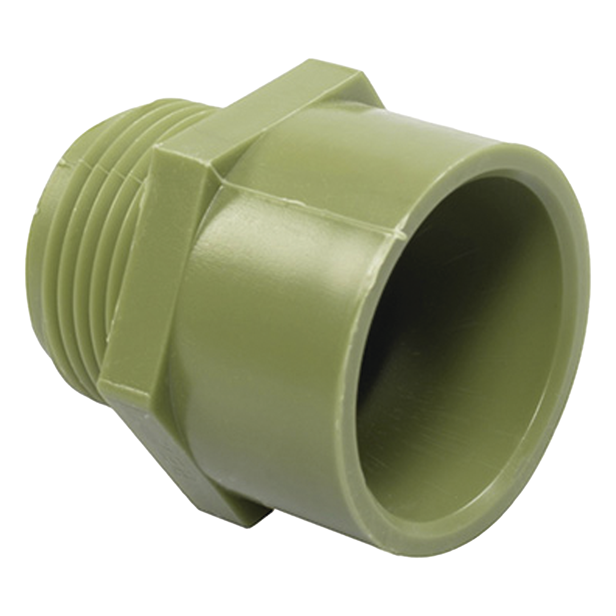 Conector para Tubería Conduit Pesado / 1 1/4" (32 mm) / PVC Autoextinguible / Norma NMX-E-012 / Aplicaciones Hospitalarias e Industriales — AMANCO-WAVIN · SKU ATUP-114-CON