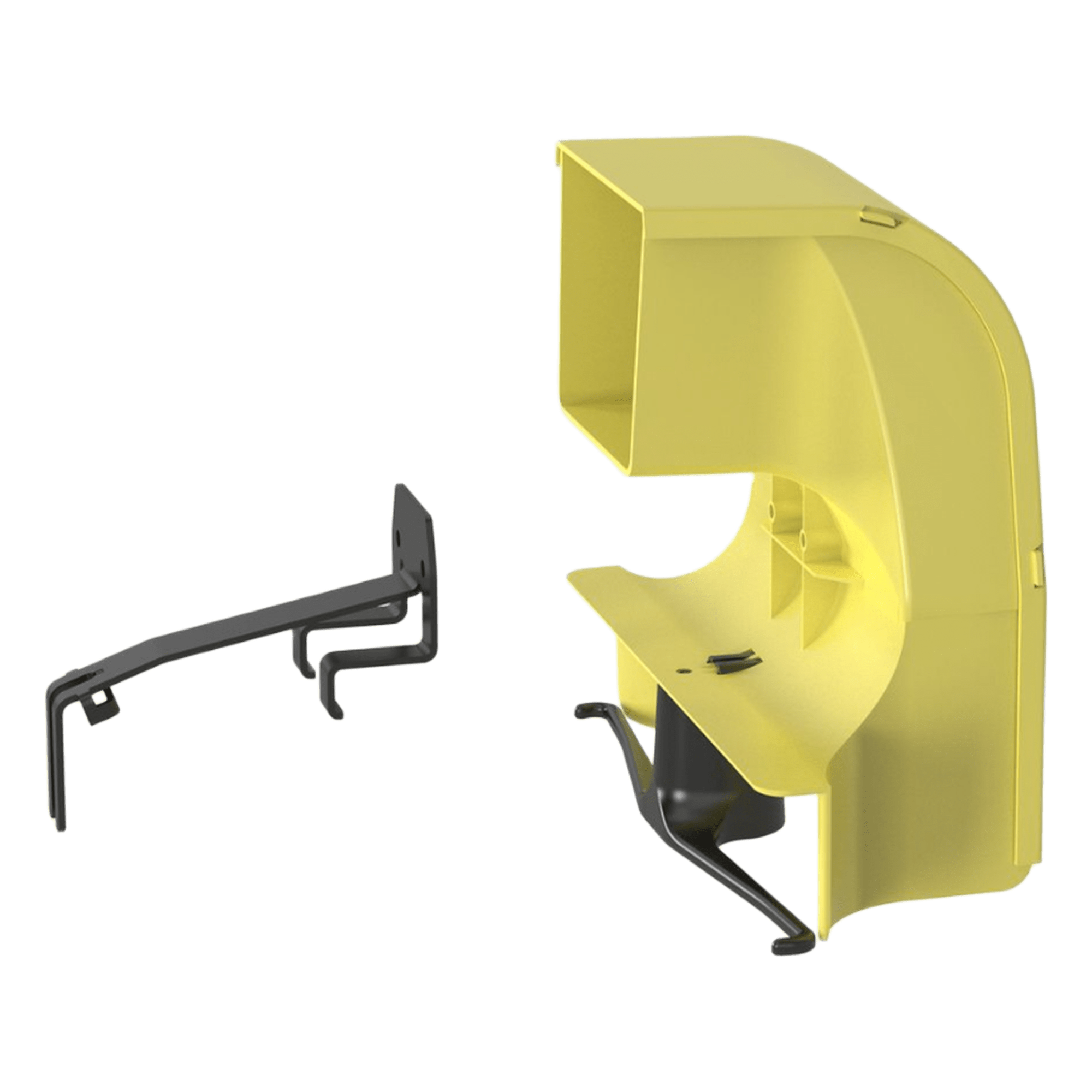 Bajada para Canaleta de Enrutamiento de Fibra / Compatible 4x4, 6x4, 12x4, 24x4 / Reducción a 4x4 / Radio de Curvatura 50.8 mm / Color Amarillo — PANDUIT · SKU FRSPJ4X4LYL