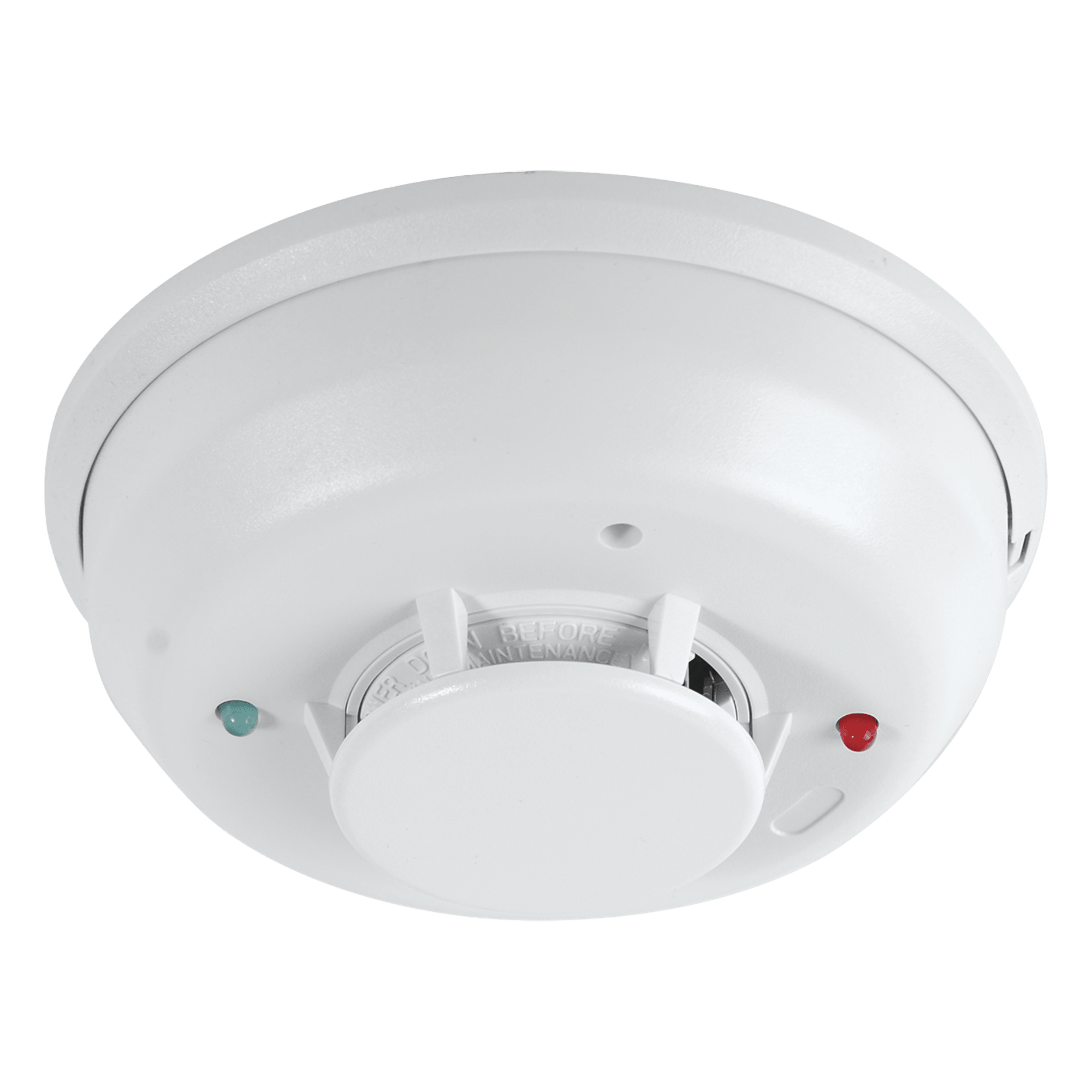 Detector de Humo Foto-Térmico Convencional / 2 Hilos No Polarizado / Relevador Auxiliar Forma C / Sensor Térmico Fijo 57.2 °C / LED Bicolor / Base Plug-In Incluida — SYSTEM SENSOR · SKU 2W-TRB