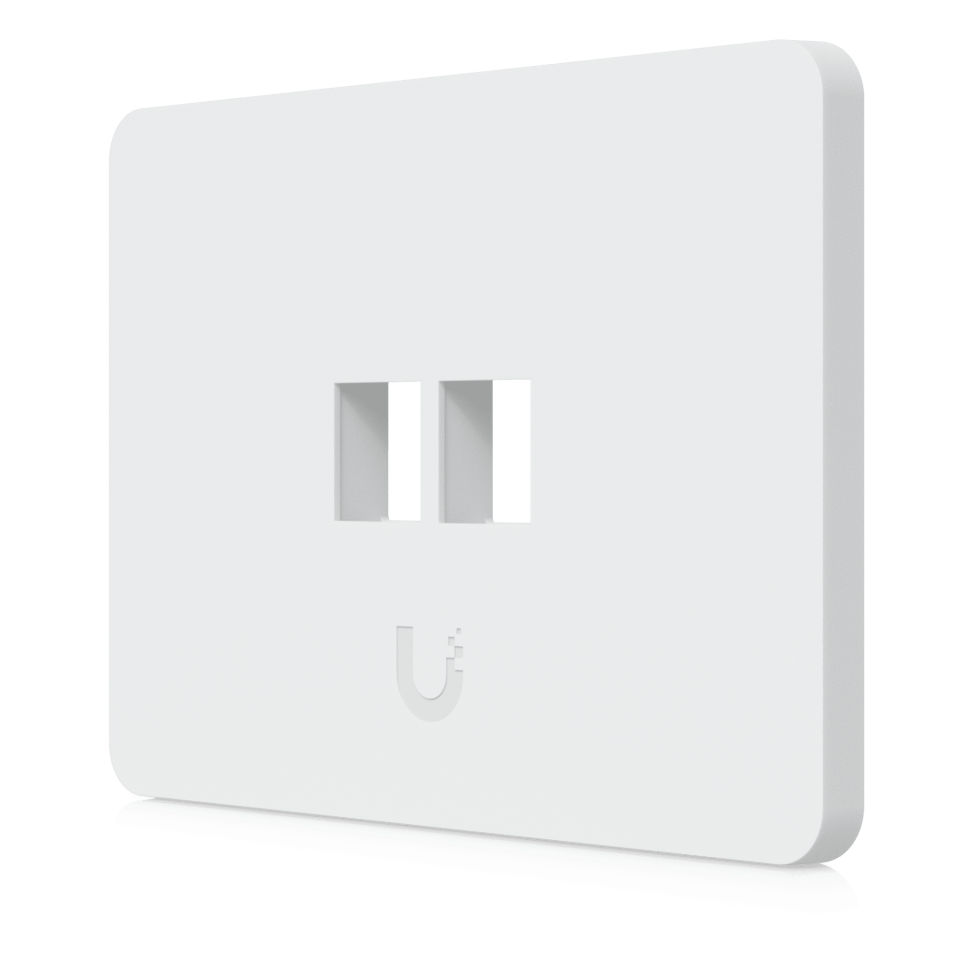 Placa de Pared Keystone / 2 Puertos / Horizontal / Superficie Pintable / 4.4 x 3.2 x 0.12 in / Paquete 4 Piezas