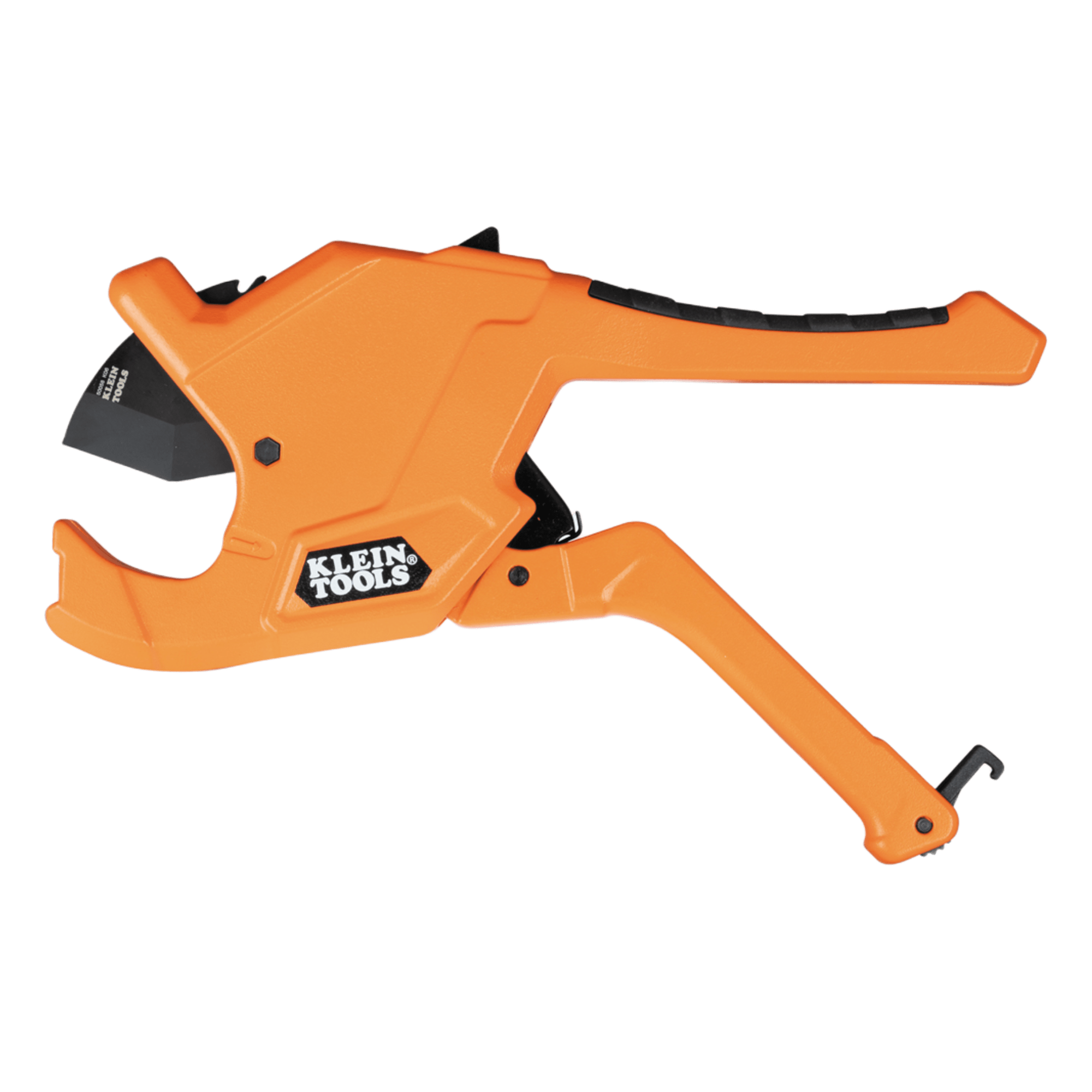 Cortador de Tubería con Trinquete / PVC y PEX / Capacidad 31 mm (1 1/4 in) Interior / 41 mm (1 5/8 in) Exterior / Cuerpo Aluminio Fundido / Longitud 26 cm (10.3 in) — KLEIN TOOLS · SKU 500-44