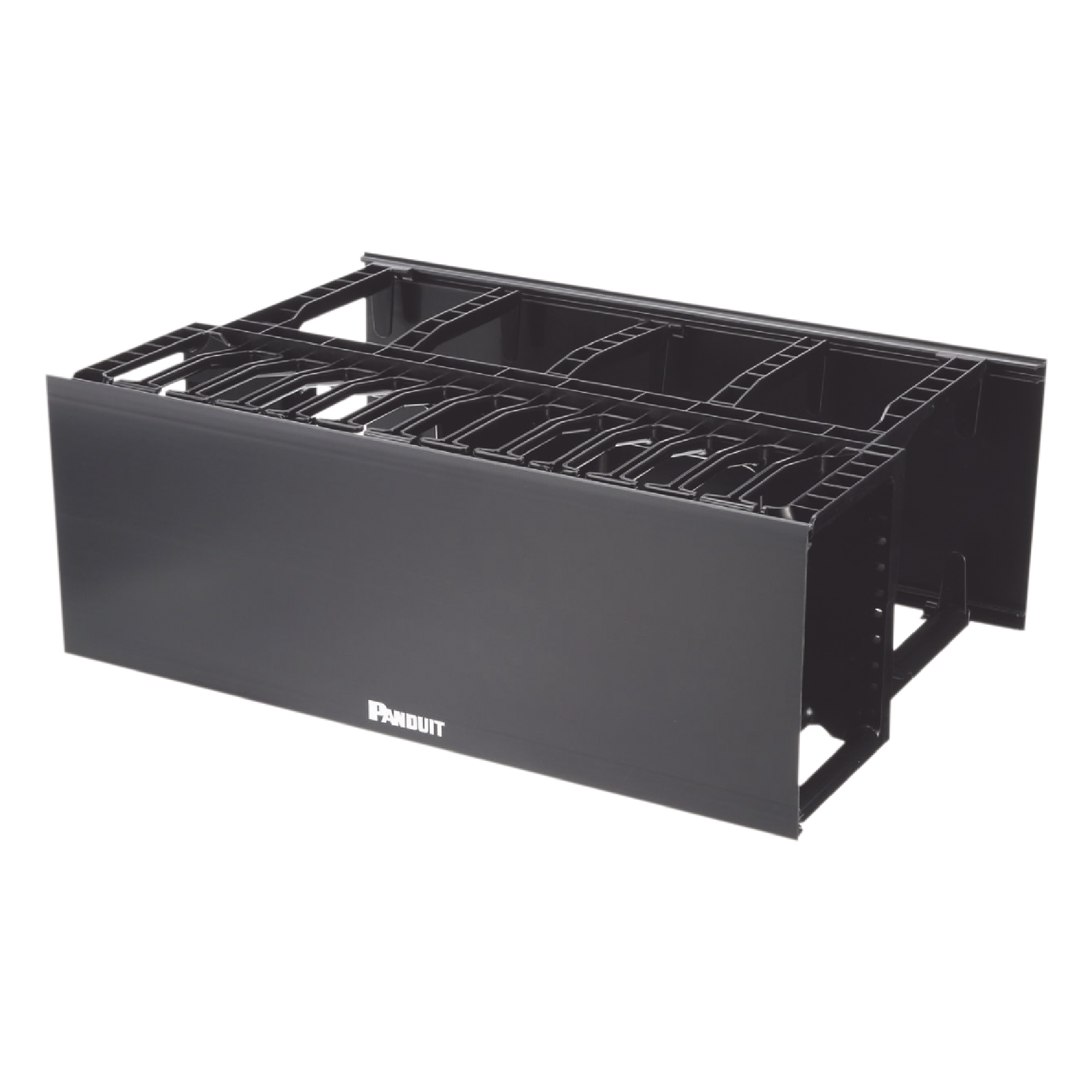 Organizador de Cables Horizontal / Alta Densidad / Doble Acceso Frontal y Posterior / Rack 19in / 4UR / 7ft Equivalente — PANDUIT · SKU NM4