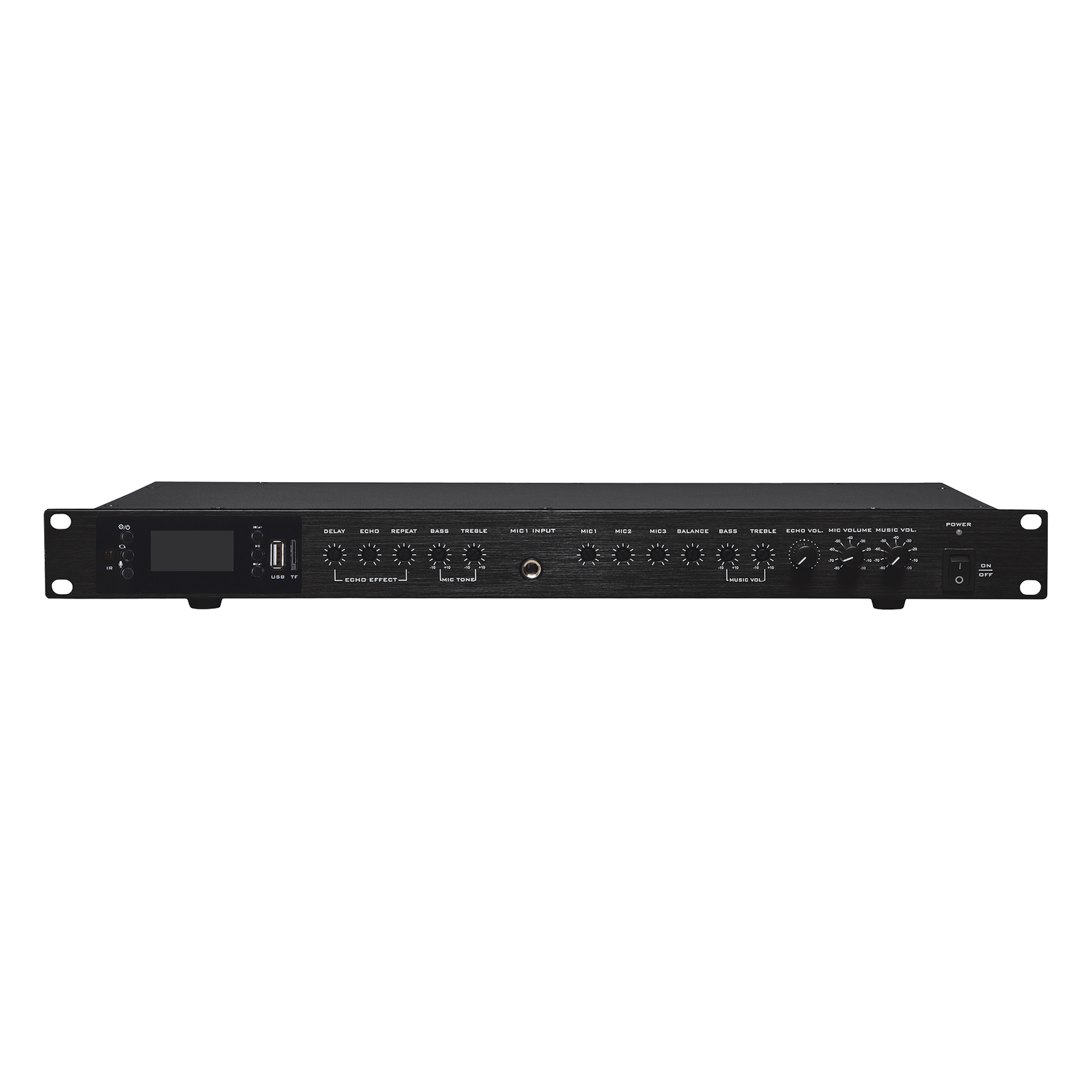 Amplificador de Audio / 2 x 60W / 4-8Ω / Bluetooth USB SD / Efectos Delay Echo Repeat / 1.59 x 0.69 x 0.14 ft — EPCOM PROAUDIO · SKU EP2060W