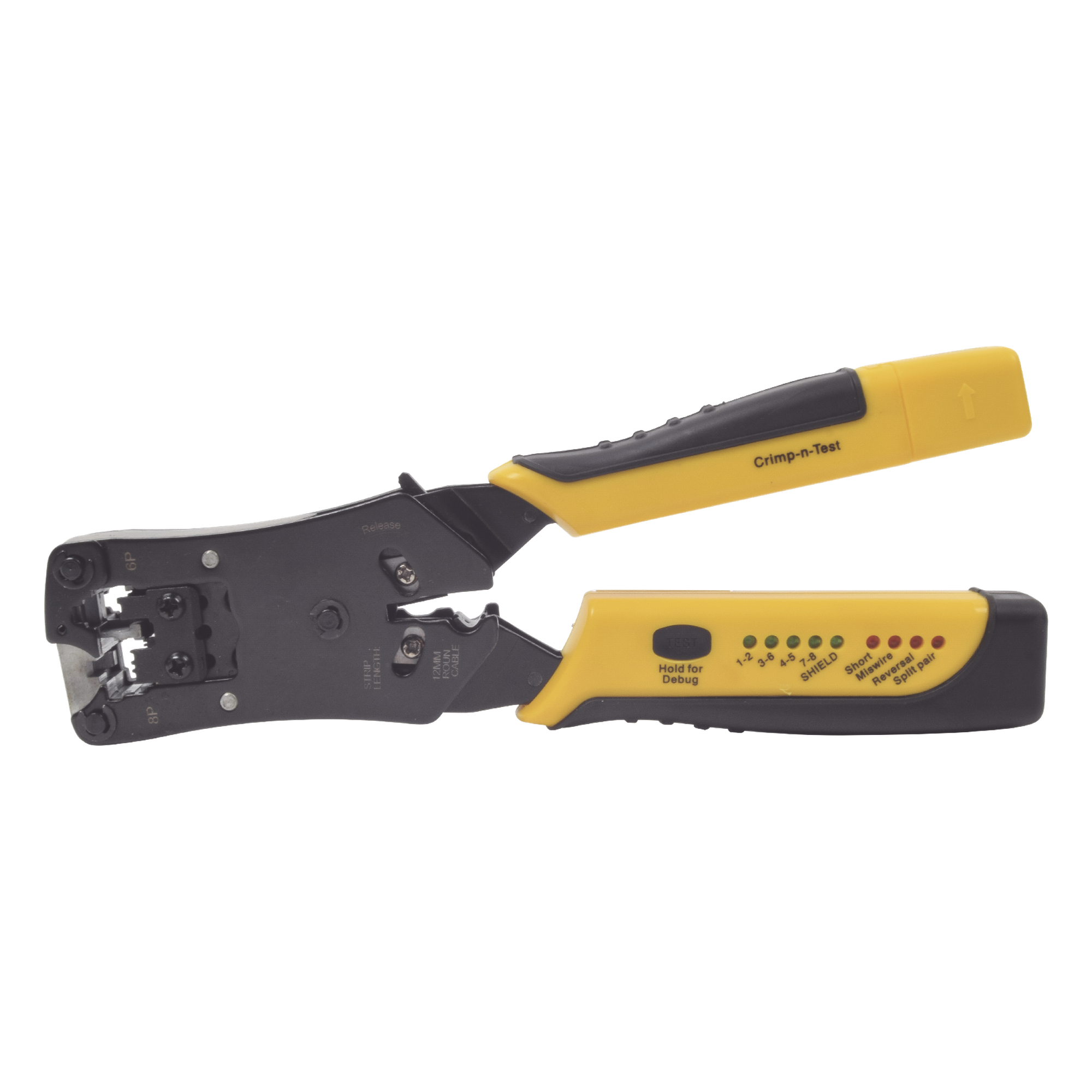 Pinza Pelacables/ Probador UTP-STP/ Cat 3-5-6/ RJ45-RJ11-RJ22/ 0.38 x 0.95 pies — EPCOM POWERLINE · SKU EP376C