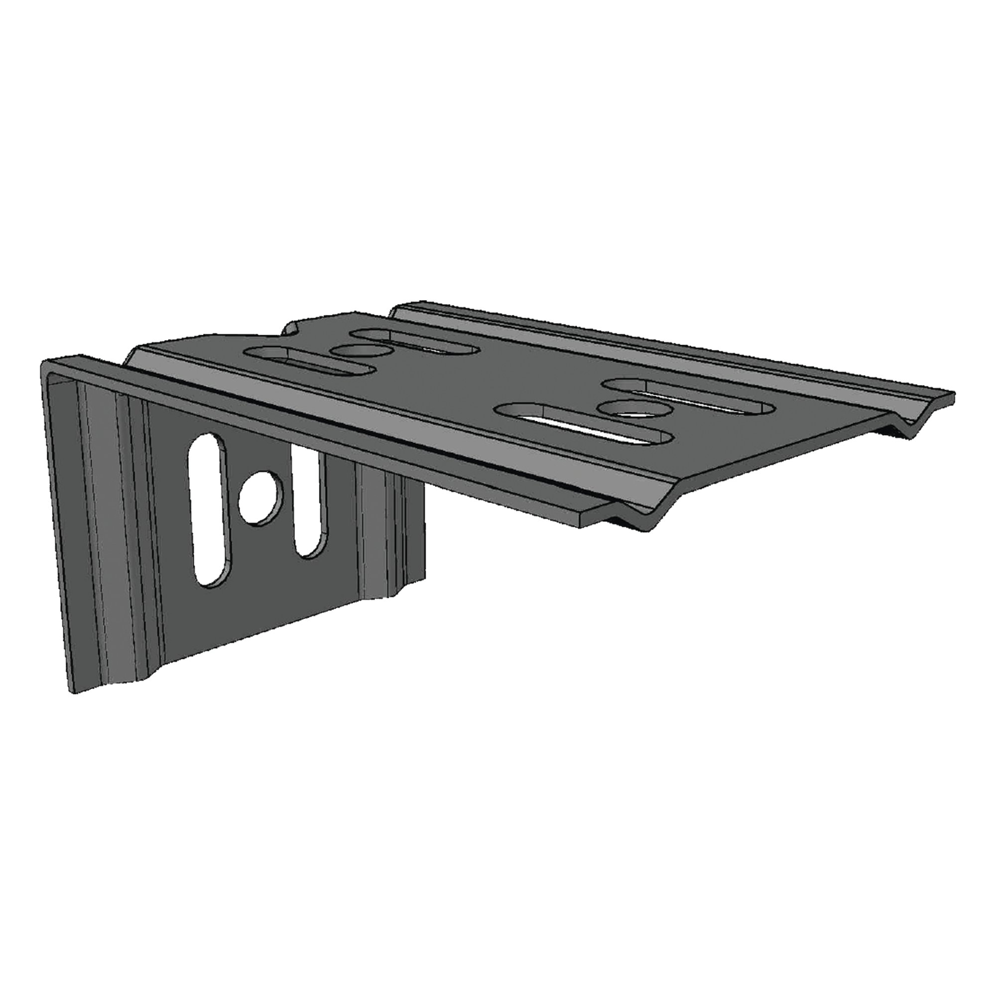 Ménsula para Malla / Charola 100 mm / Montaje en Pared / Acabado Electrozinc / Cargas Ligeras — CHAROFIL · SKU ML-MEC-100EZ