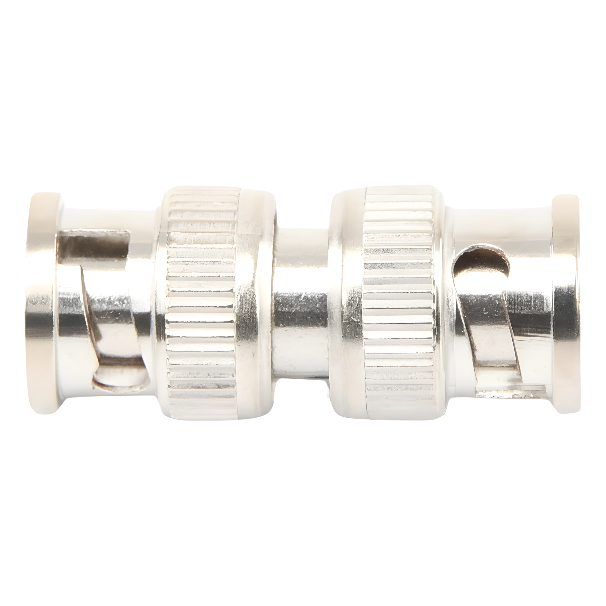 Adaptador Coaxial / BNC Macho a BNC Macho / 75 Ohm / Barril / Níquel-Oro-PTFE / 13.9 mm x 33.6 mm