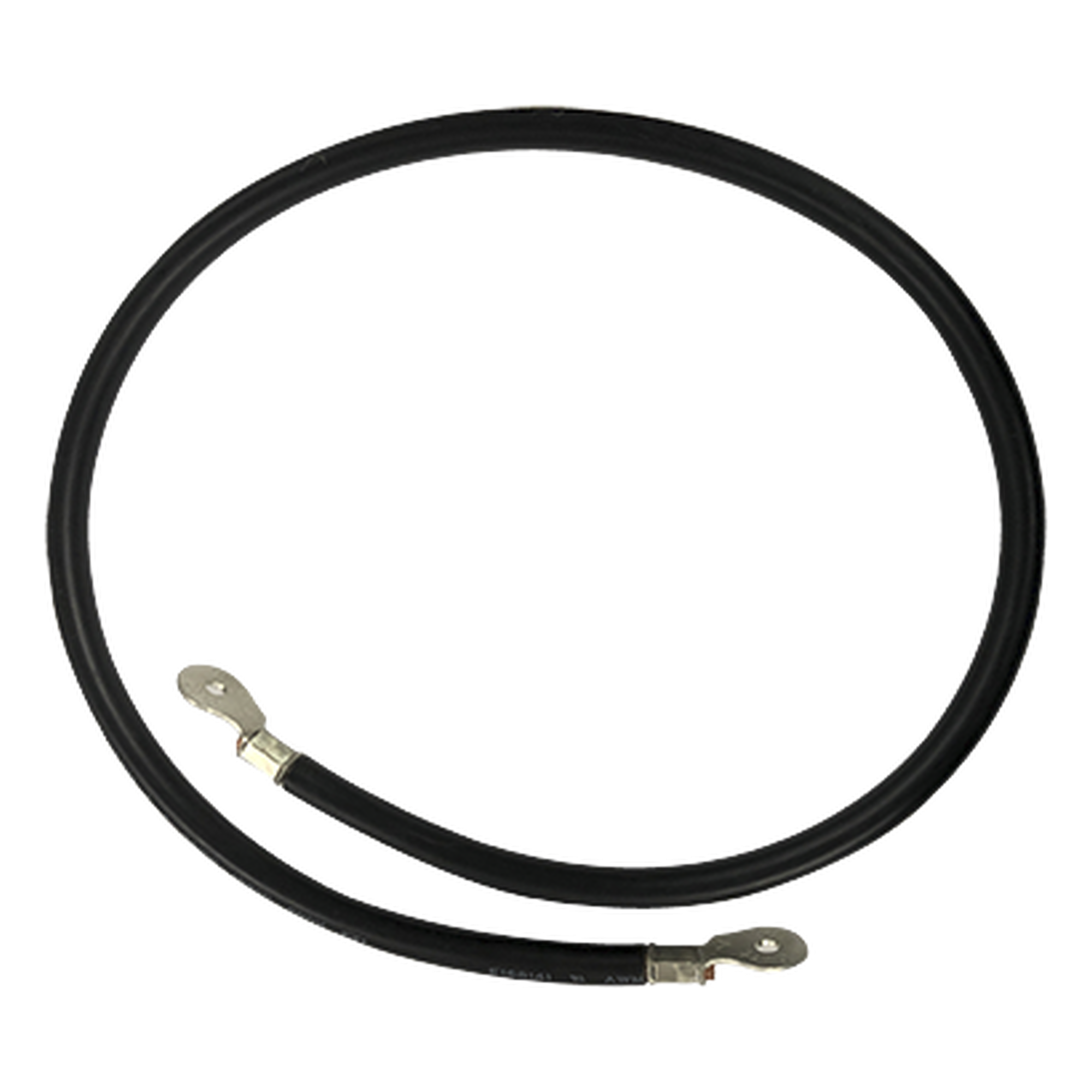 Cable para Baterías / Calibre 2 AWG / 1 m (3.3 ft) / Terminales de Ojo Doble / Aislante PVC Resistente a UV / Negro — EPCOM POWERLINE · SKU CBL-AWG2-1B