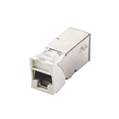 Jack Cat6A Blindado / Montaje Híbrido Plano y Angulado / 48 Puertos en 1U / F/UTP / Color Blanco — SIEMON · SKU Z6A-S02B