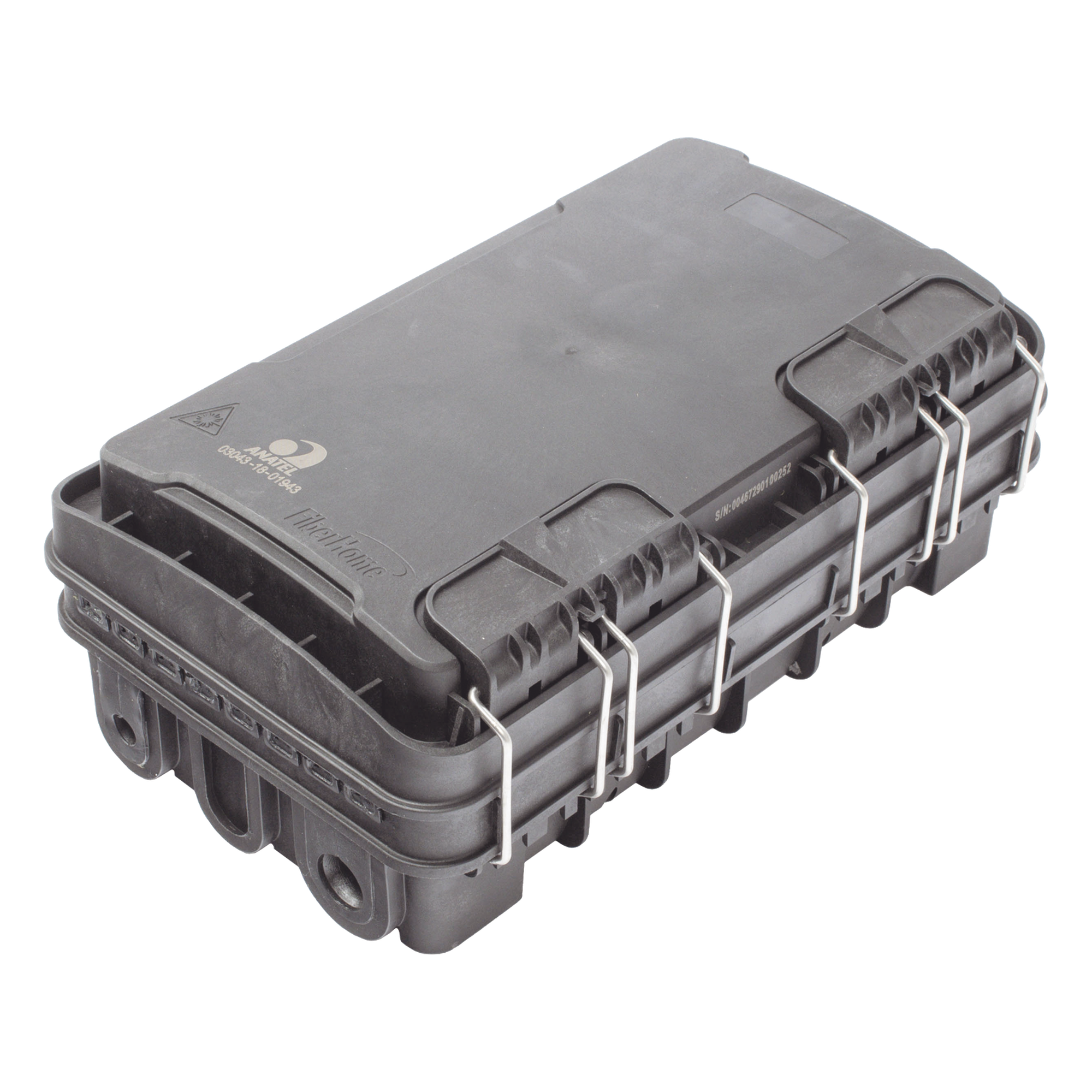 Caja de Distribución de Fibra Óptica / 24 Empalmes / 8 Puertos SC/APC / IP65 / Exterior / PP Resistente UV y Fuego — FIBERHOME · SKU FDP-420E-8