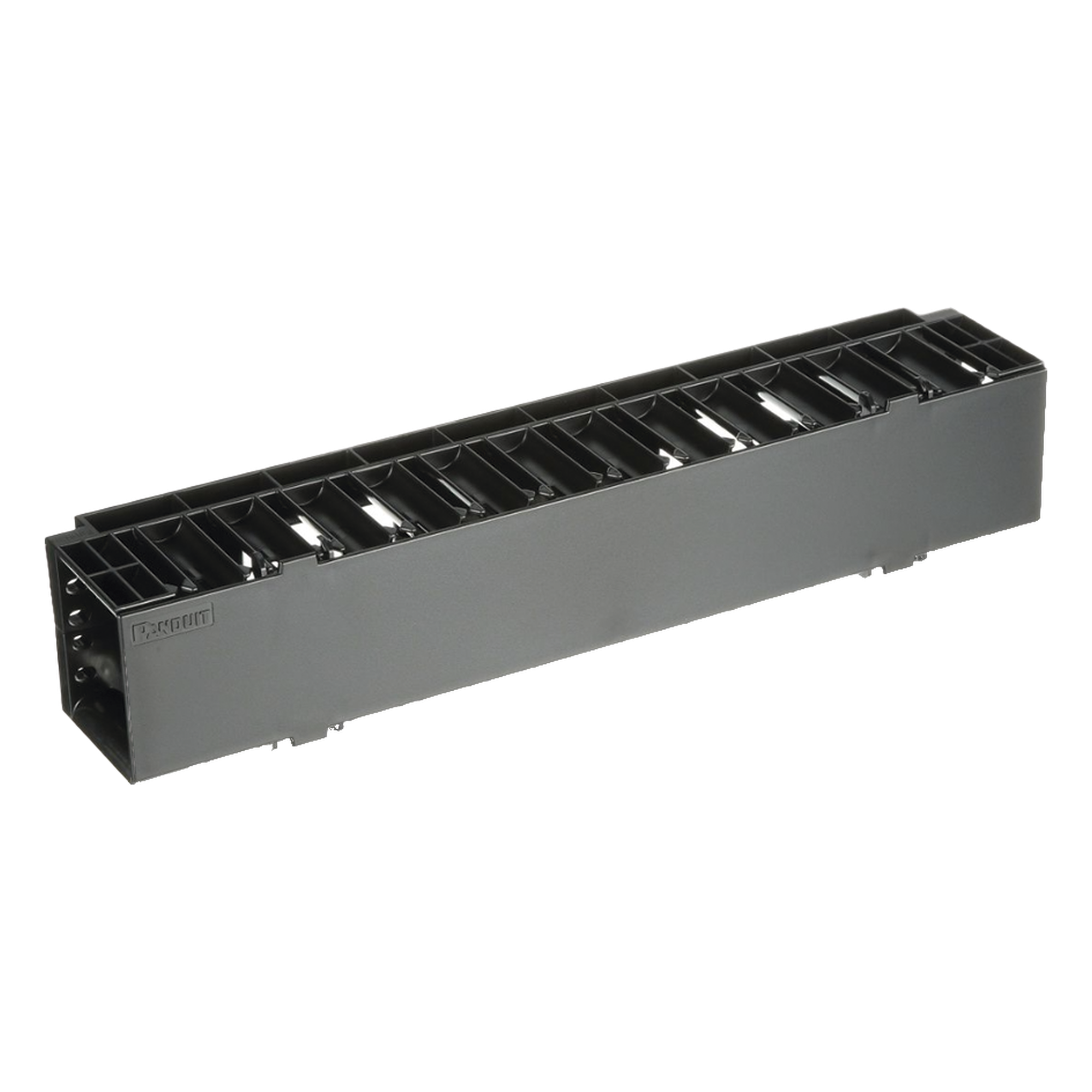 Organizador de Cables Horizontal / Rack 19in / 2UR / Frontal / ABS / Cat 6 y 10G