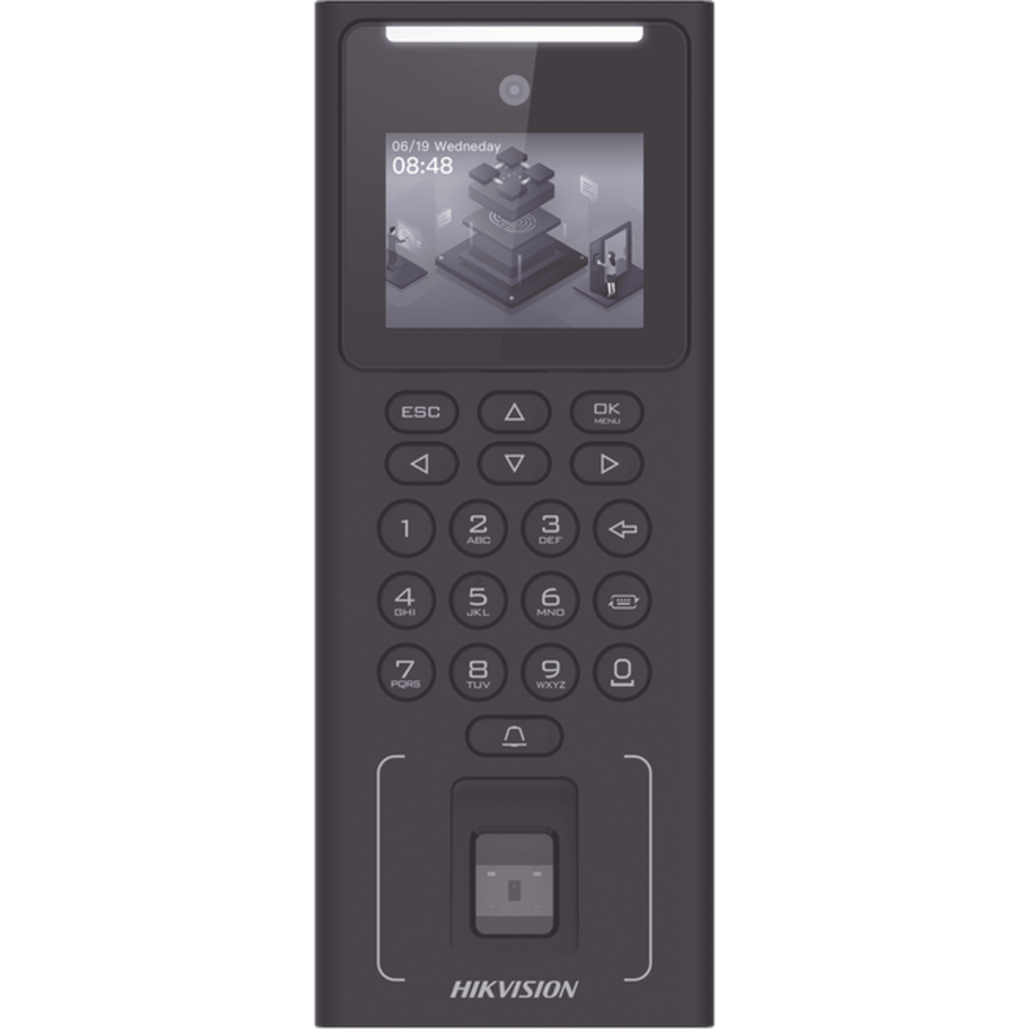 Terminal Facial Min Moe WiFi con Batería de Respaldo / Administrable por Smartphone o Nube /  Acceso y Asistencia / 500 Rostros y Lector de Tarjetas PROX EM / 3,000 Huellas / 3,000 Tarjetas
