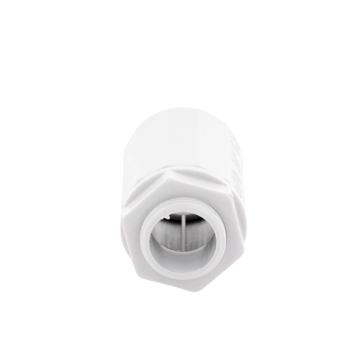 Conector de tubería rígida a caja (Racor), PVC Auto-extinguible, de 20 mm