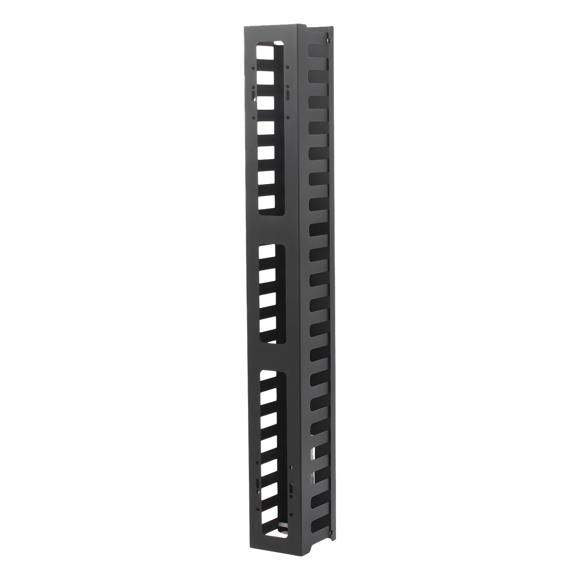 Organizador de Cable Vertical / 21U / Acero / 260 Cables CAT5E / 225 Cables CAT6 / 50% Espacio Ventilación — LINKEDPRO BY EPCOM · SKU LPVM21U