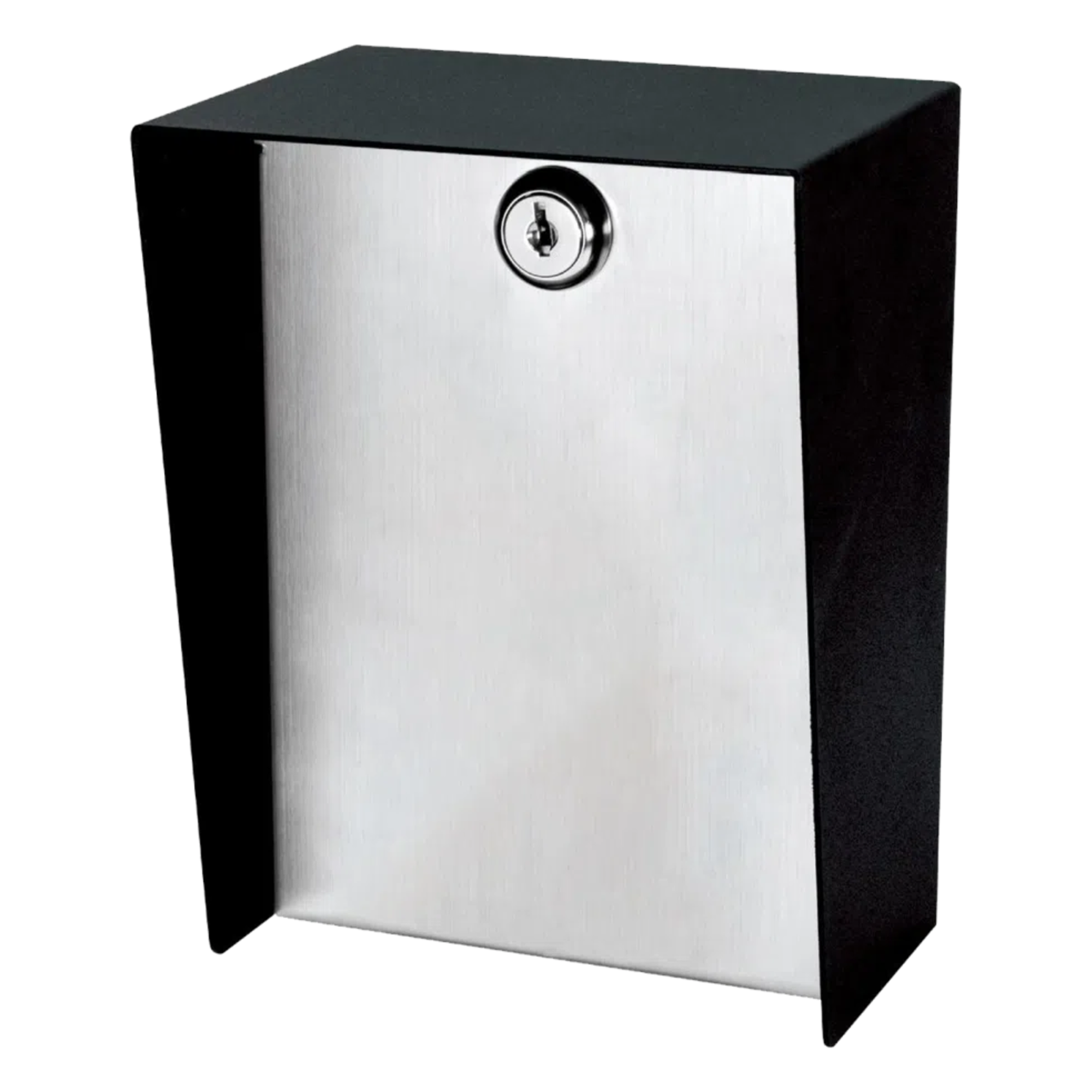 Gabinete para Montaje en Poste / Acero 1.2 mm / Pintura en Polvo / IP65 / Placa Frontal de Acero Inoxidable / 128x170x94 mm — ENFORCER SECOLARM · SKU BP-601 