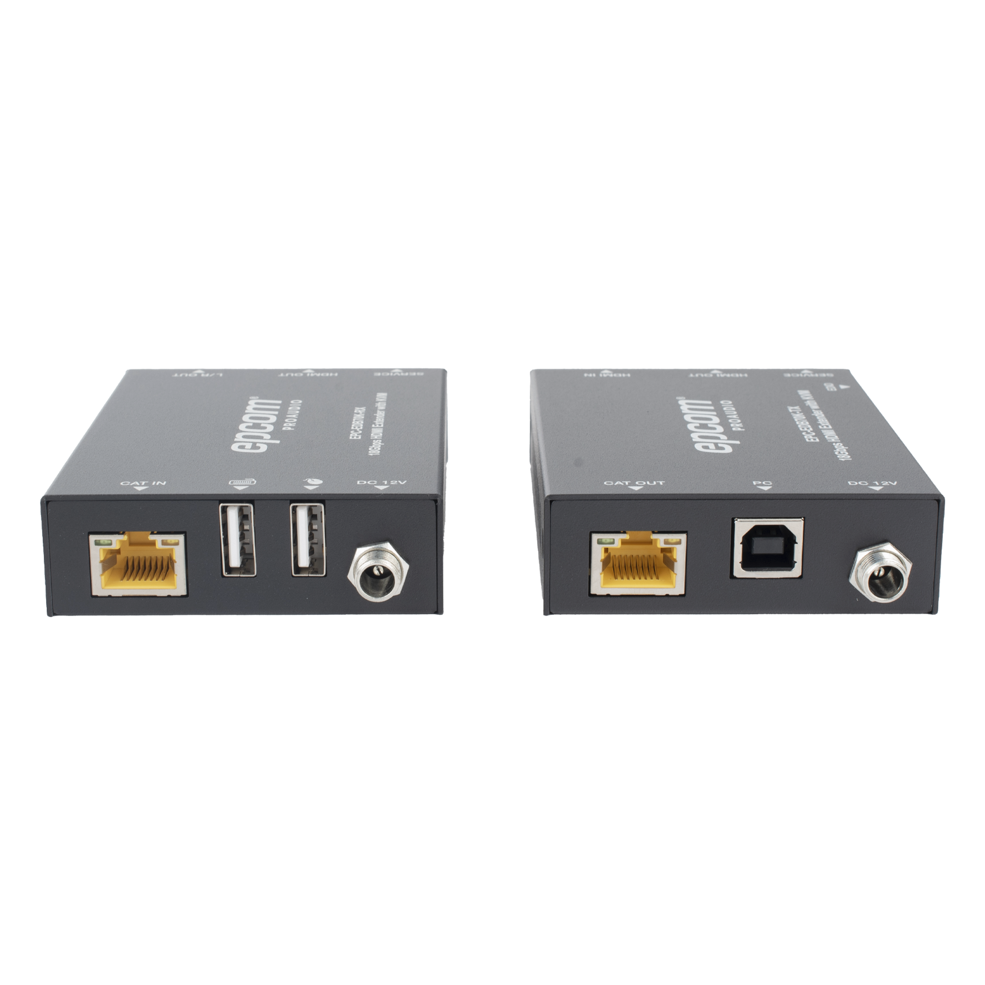 Extensor HDMI con KVM / 4K2K@60Hz / 4:4:4 / 18 Gbps / 70 m (229.7 ft) / HDR / PoC Bidireccional / USB 1.1 / Audio 3.5mm