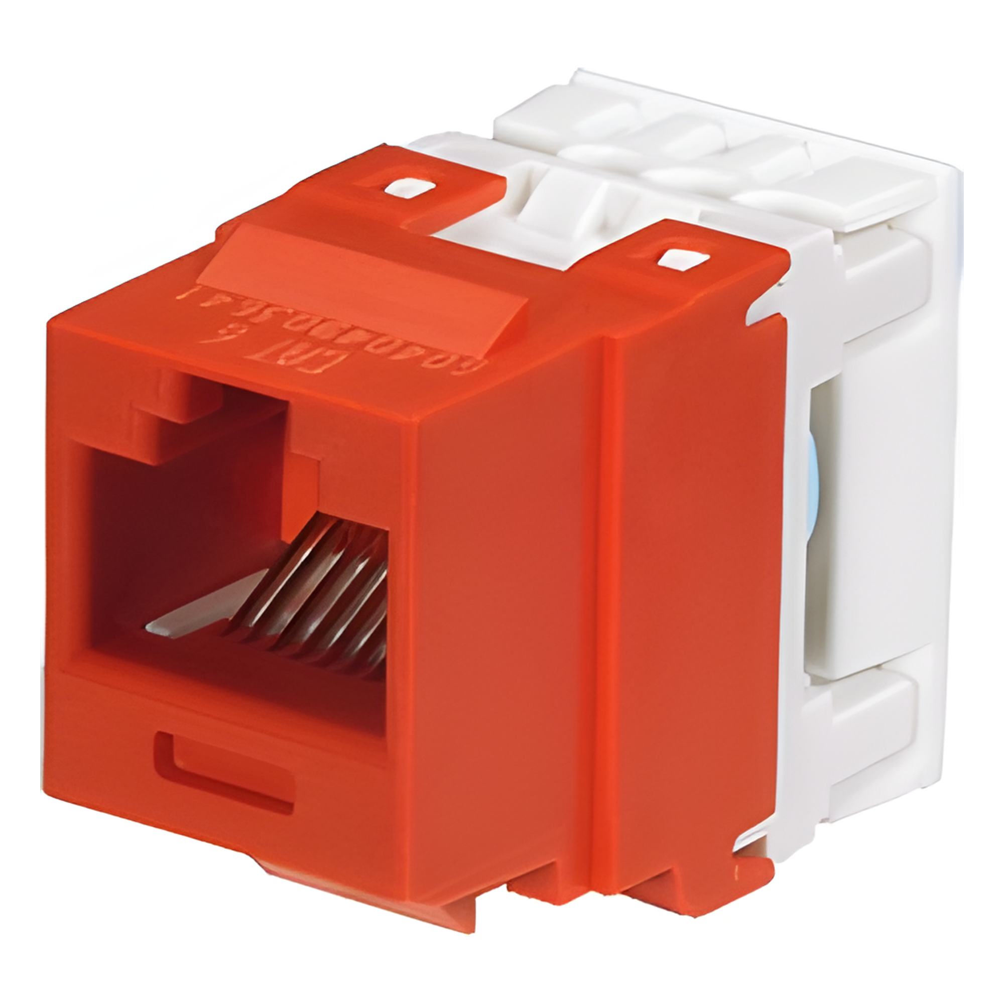 Conector Jack / Categoría 6 / Clase E / Terminación 110 / T568A/B / Keystone / 1 Puerto / Sin Blindaje / Color Rojo — PANDUIT · SKU NK688MRD