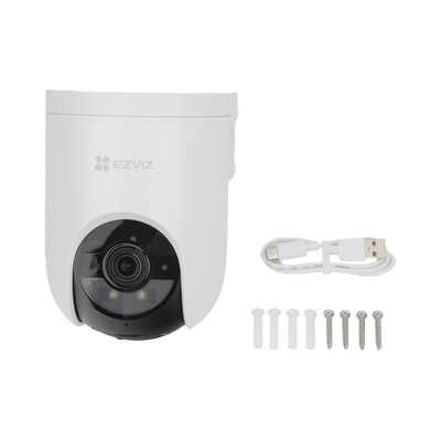 Cámara IP PT / 2K+ 4 Megapixel / Wi-Fi 6 + 4G LTE / Batería 5200 mAh / IP65 / IR 15 m (49.2 ft) / PTZ 340° Pan / 80° Tilt