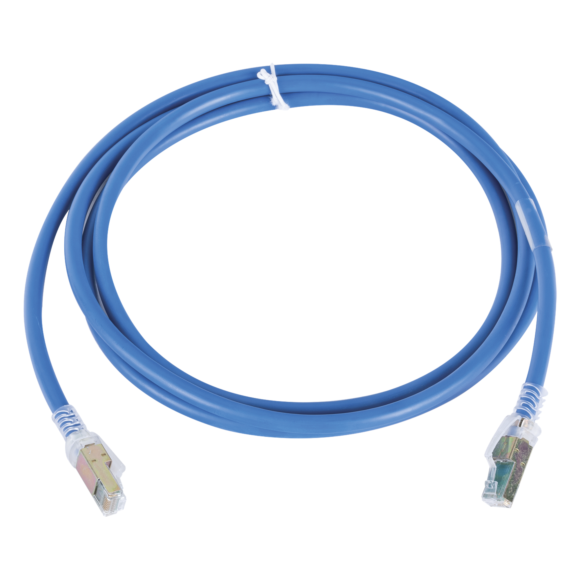 Patch Cord Cat6A UTP / CM / 2.13 m (7 ft) / 23 AWG / 10GBASE-T / PoE+ / UL2043 / Azul — SIEMON · SKU ZM6A-07-06B