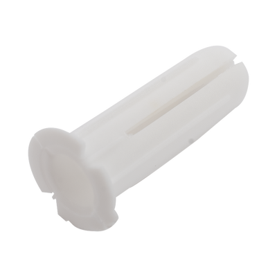 Paquete de 20 taquetes blancos  3/4" y 20 tornillos 8mm x 3/4" (1101-05002)