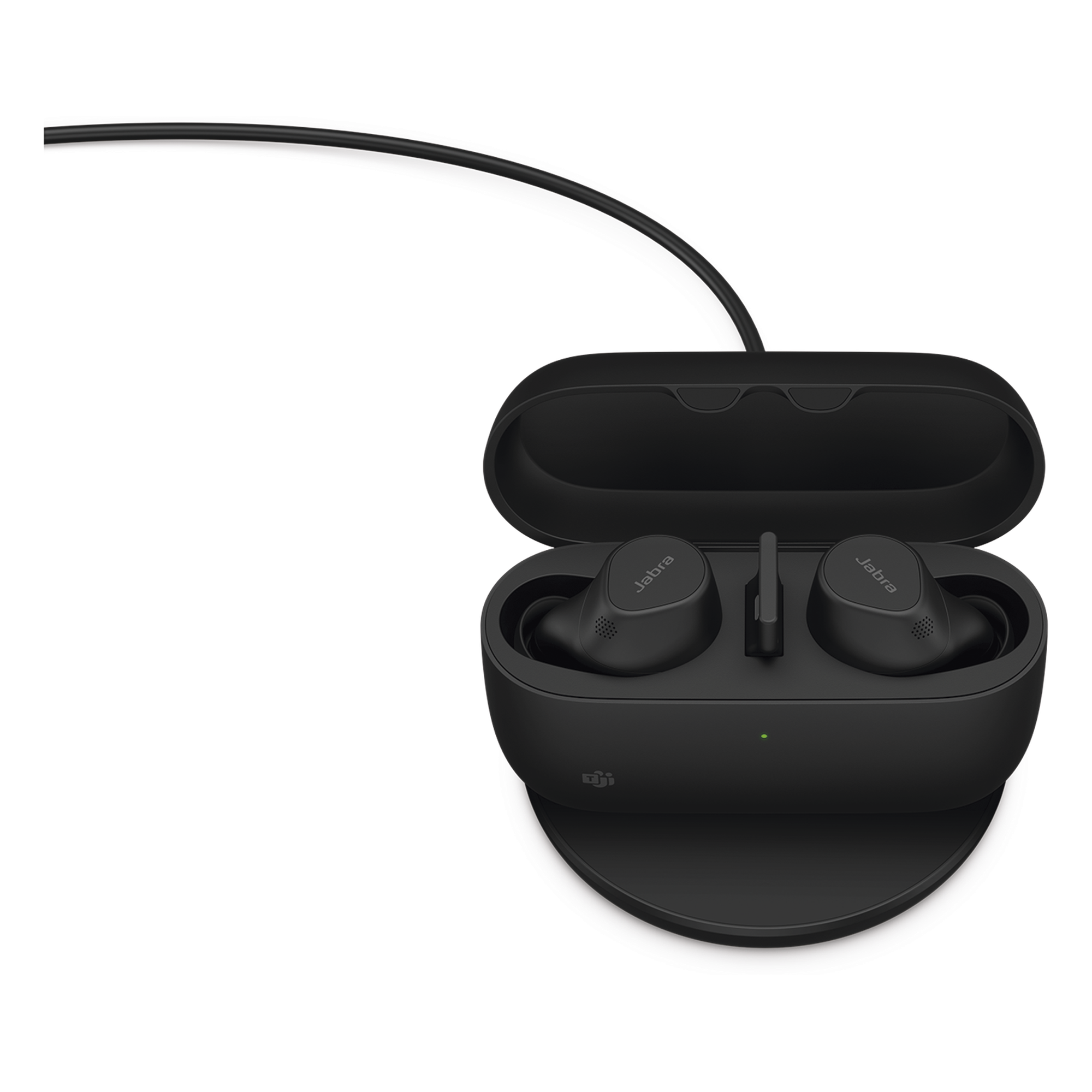 Auriculares True Wireless / Cancelación Activa de Ruido / Bluetooth Multipunto 2 Dispositivos / 6 Micrófonos MEMS / 10 Horas Autonomía / Carga Rápida 5 min — JABRA · SKU EVOLVE2BUDS-A-MS