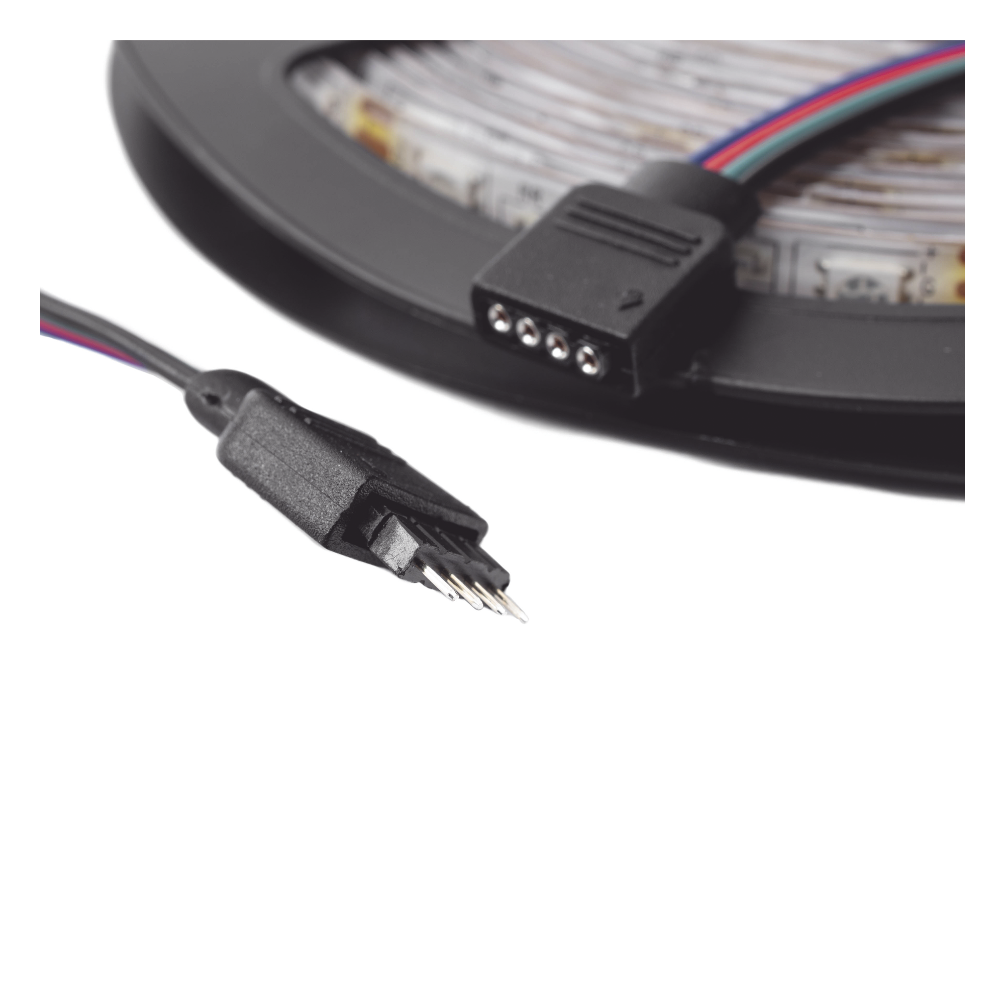 Tira LED RGB / 5 m (16.4 ft) / 12 VCC 2.5 A / IP65 / Rojo y Verde Programables / Iluminación Vehicular