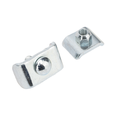 Kit 1 para unir tramos de charolas, con acabado Electro Zinc