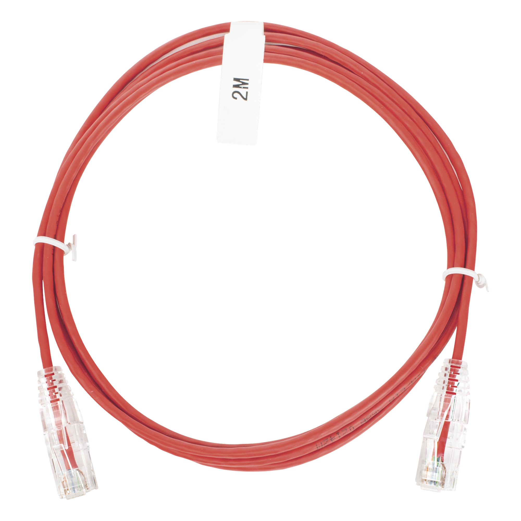 Cable de Parcheo Slim UTP Cat6 / 2 m (6.56 ft) / 28 AWG / RJ45 Chapado en Oro / Rojo — LINKEDPRO BY EPCOM · SKU LP-UT6-200-RD-28