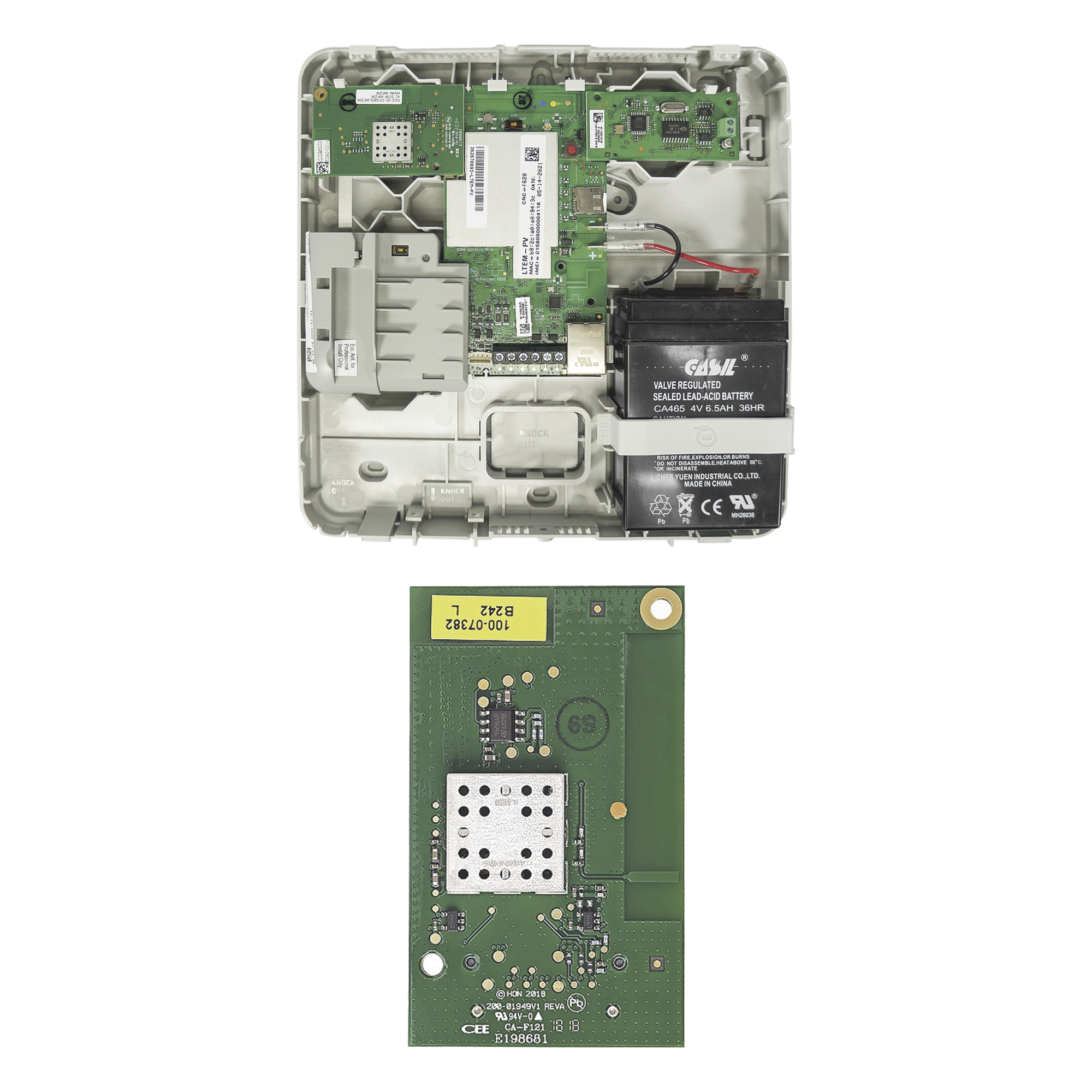 Comunicador Dual LTE Cat-M1 / Wi-Fi y Z-Wave / Ethernet / ECP y Bus / AlarmNet / Total Connect — HONEYWELL HOME RESIDEO · SKU LTEMPAWZ