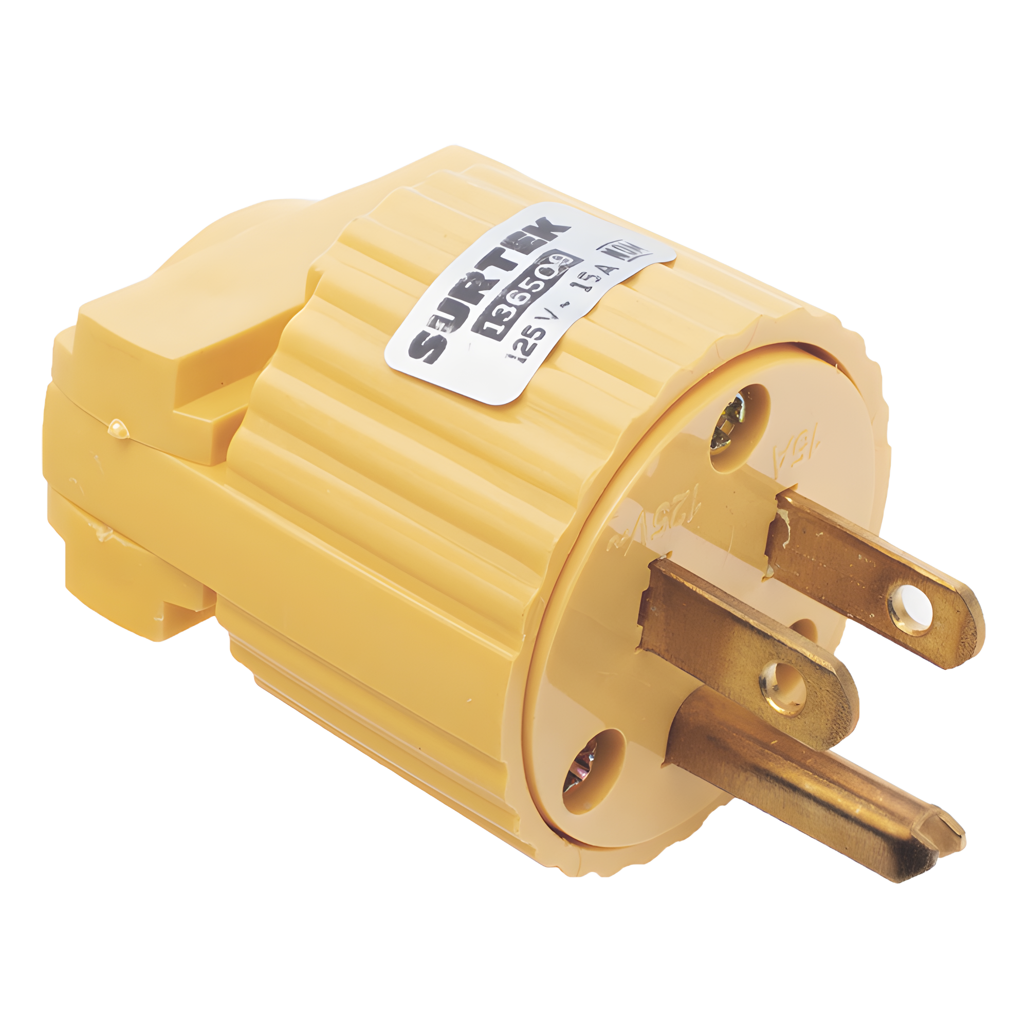 Clavija Aterrizada Industrial / 127 VCA / 15 A Máx. / NEMA 5-15 / 3 Polos / ABS — SURTEK · SKU SYS-136-509