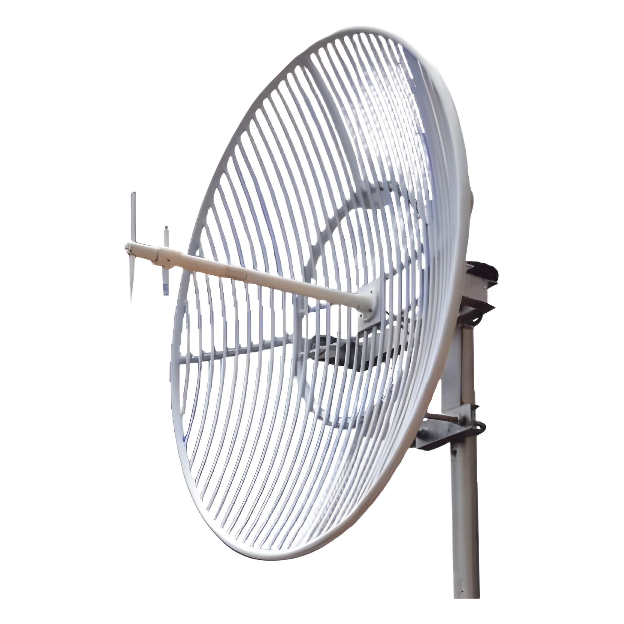 Antena Parabólica de Rejilla | 824-960 MHz | 23 dBi de Ganancia | Cubre muy bien la Banda 5 (850 MHz) Celular. Antena Donadora que se utiliza para los amplificadores de señal celular para cubrir comunidades alejadas.