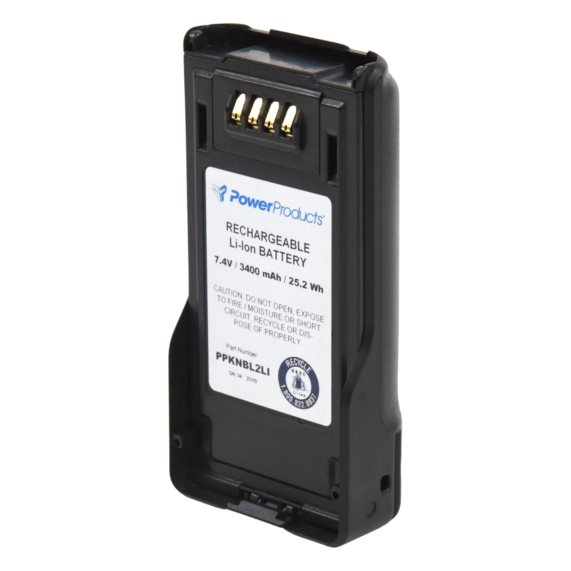 Batería Li-Ion / 3400 mAh / IP67 / Celdas Japonesas / Estándar Militar / Radios Kenwood NX-5200/5300/5400
