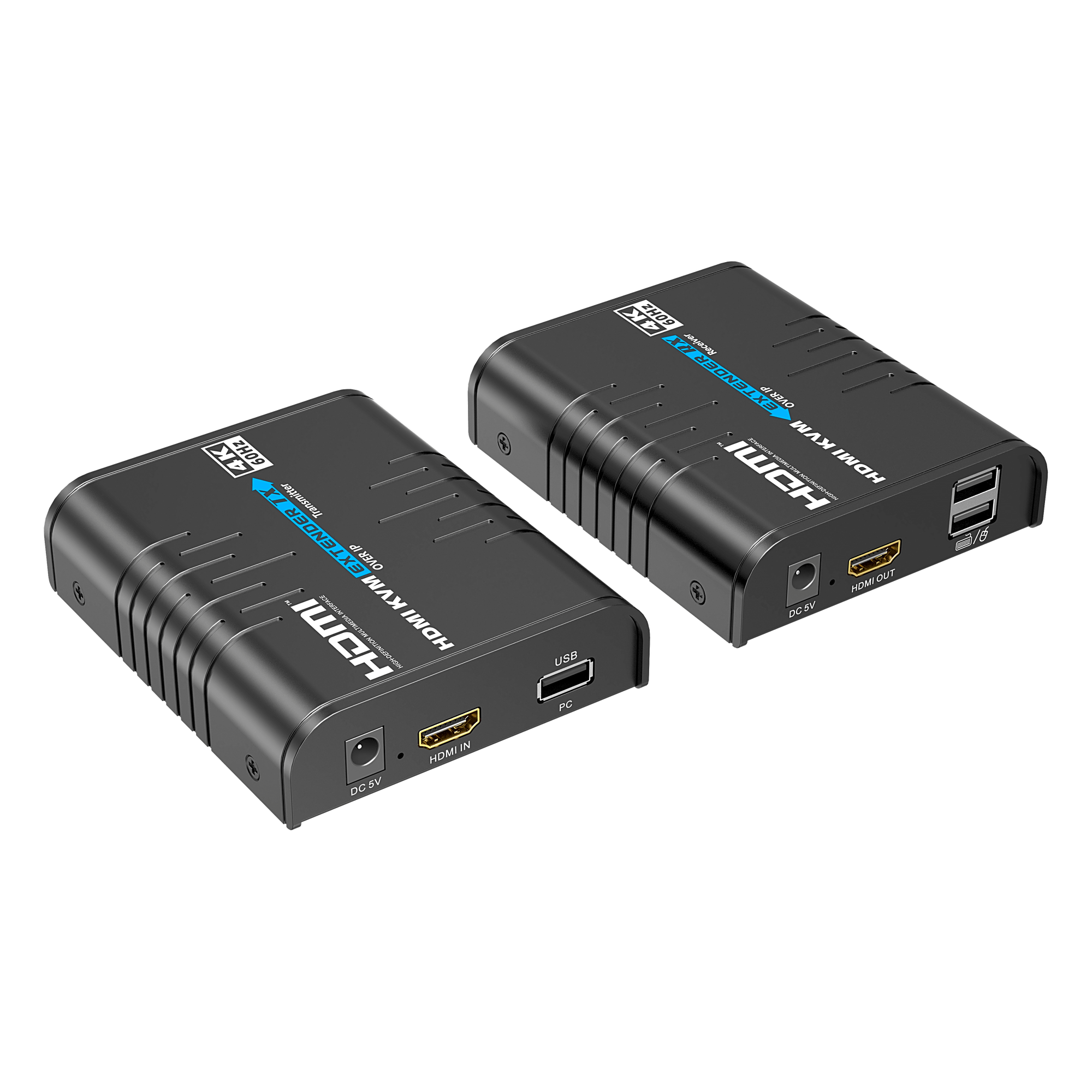 Extensor KVM HDMI / 4K 60 Hz / 120 m (393.7 ft) con CAT6 / 18 Gbps / HDCP 2.2 / Latencia 120-170 ms / IPColor Stream / Matriz 256x256 — EPCOM · SKU TT473KVM