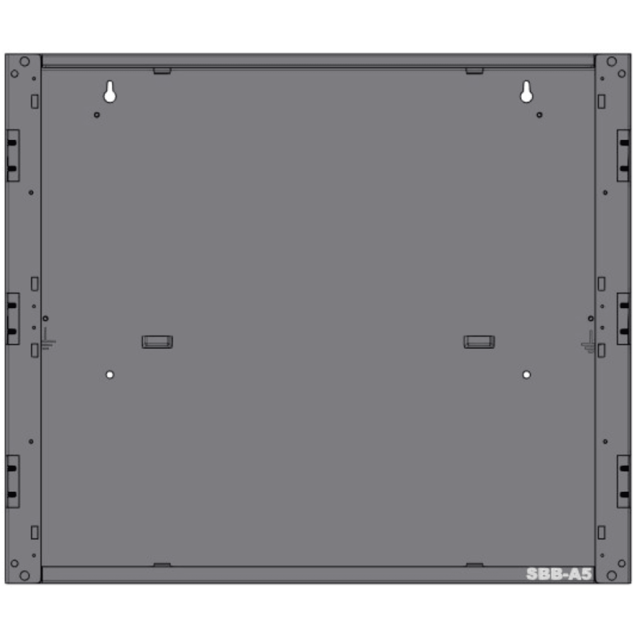 Backbox para Panel de Alarma Contra Incendio / Acero Calibre 16 / 1 Nivel / 25.41 x 20.31 x 5.50 pulgadas (64.5 x 51.6 x 14 cm) / Compatible con Serie CAB-5 — NOTIFIER · SKU SBB-A5