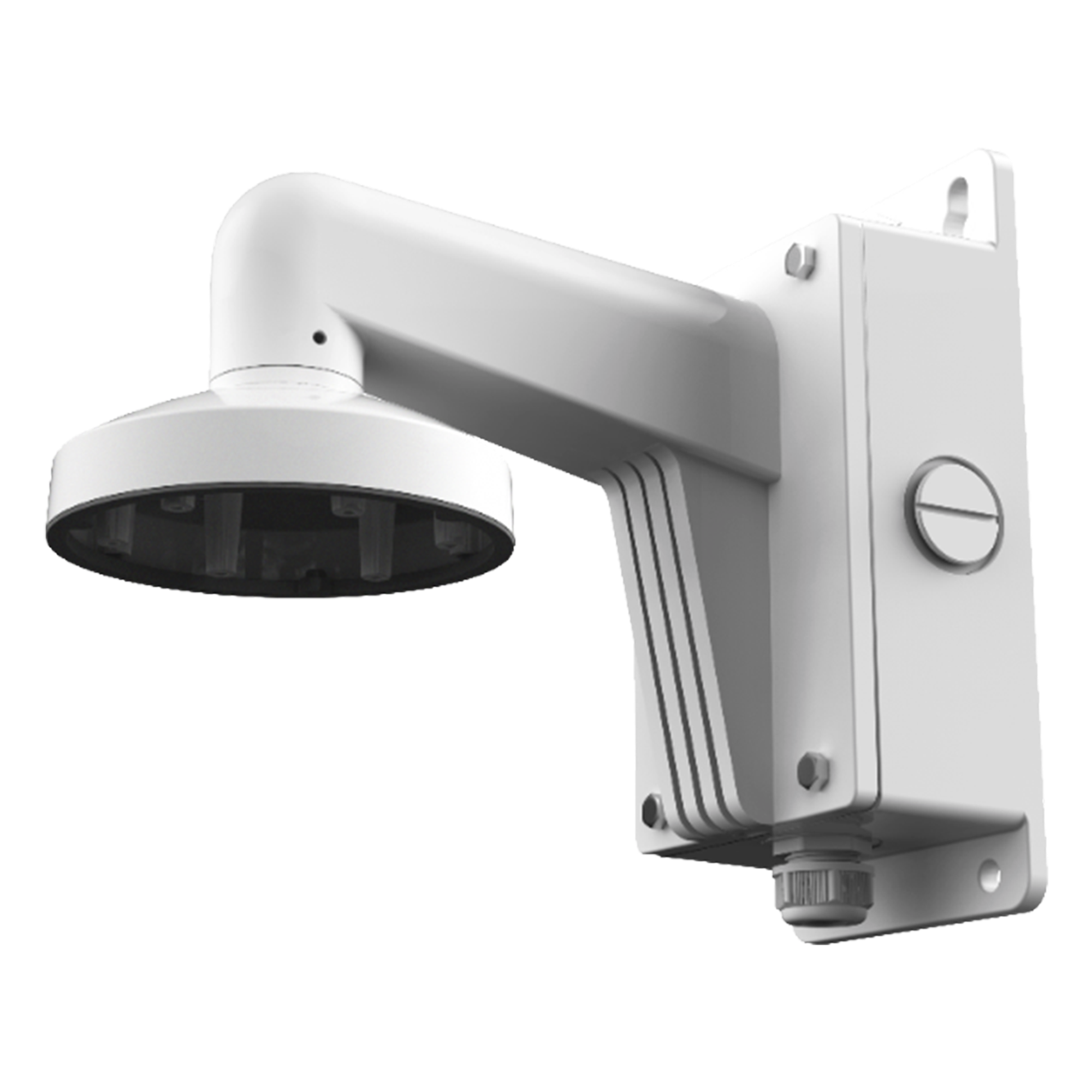 Soporte de Pared para Cámara Domo / Caja de Conexión IP66 / Aluminio / Carga 4.5 kg / 136 x 243 x 290 mm — HIKVISION · SKU DS-1273ZJ-130B