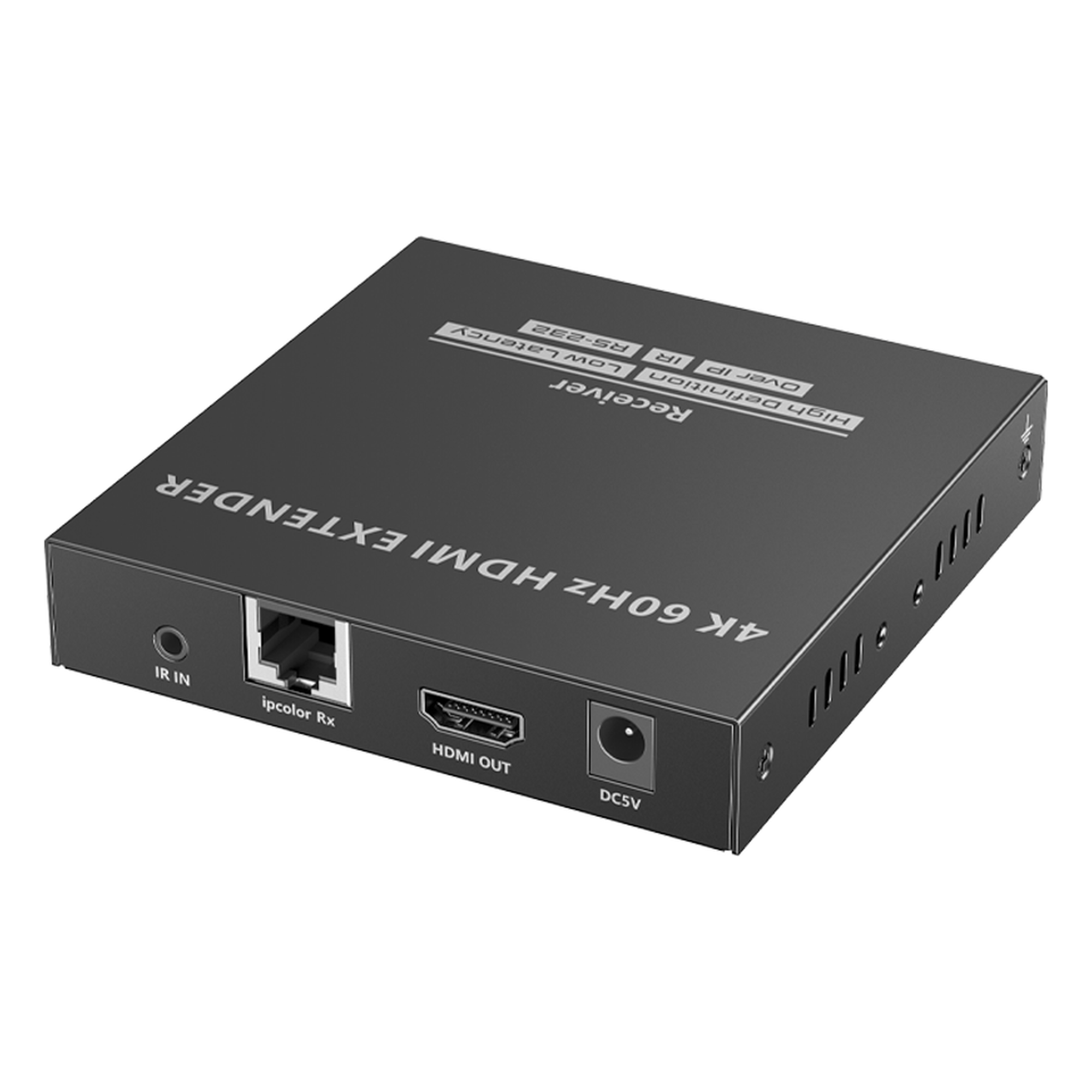 Receptor Compatible para Kit TT582 | 4K @60Hz | Cat 6, 6a y 7 |  hasta 120 metros | 