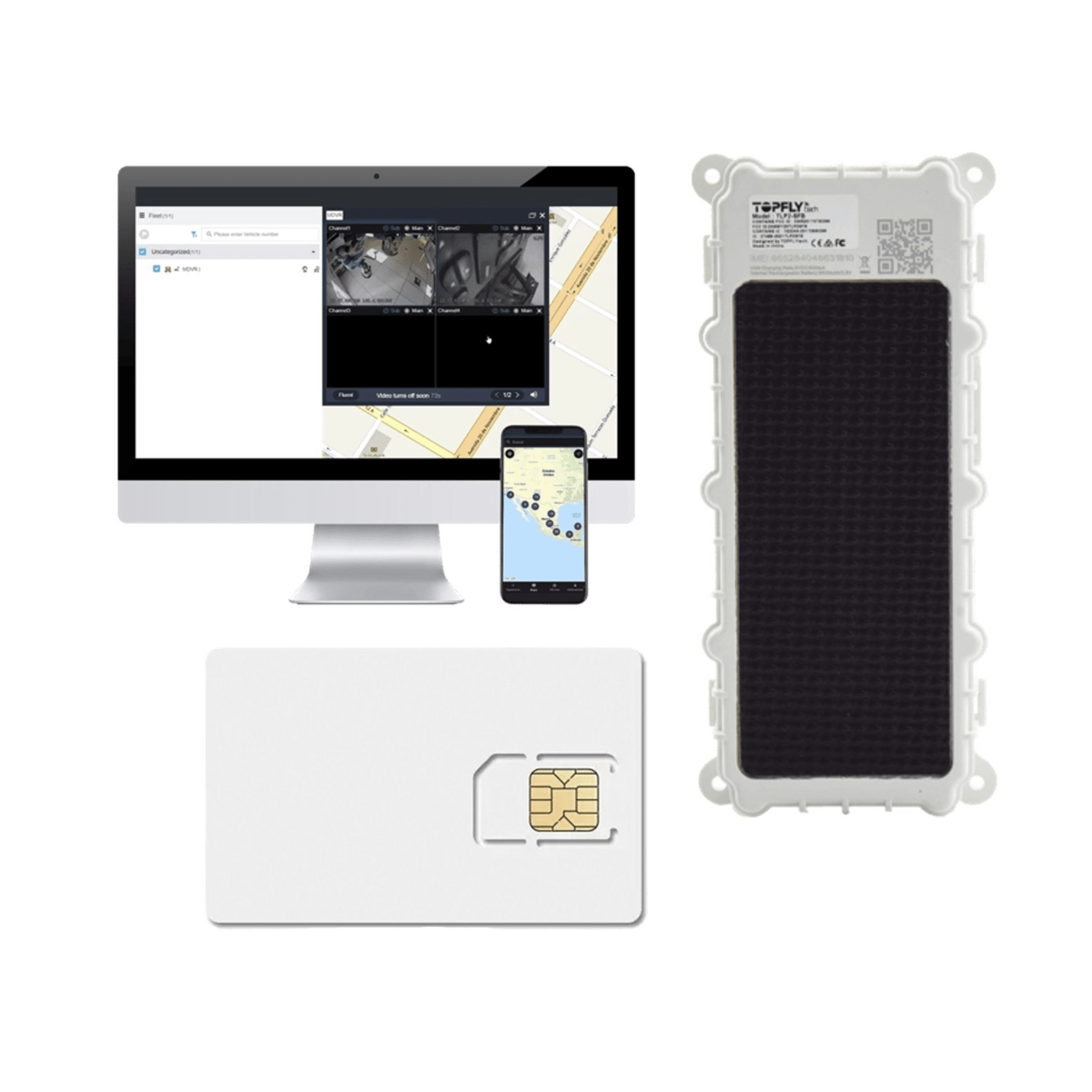 KIT Dispositivo de Seguimiento de Activos / Protección IP67 /  Recargable Li 9600 mAh / LTE Cat-M1/NB-IoT / Tamaño Compacto / Funciona con Energía Solar / + EPCOMGPSANUAL + SIM500MB2Y