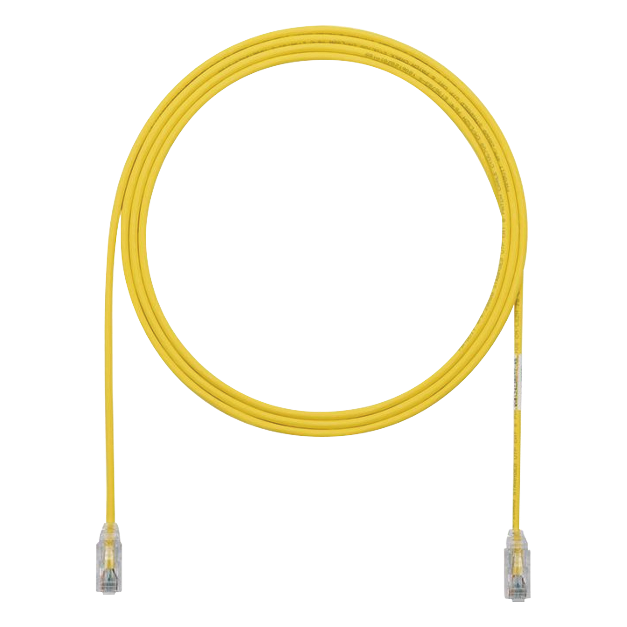 Cable de Parcheo UTP / Cat6 / 28 AWG / 1.52 m (5 ft) / Alta Densidad / Amarillo — PANDUIT · SKU UTP28SP5YL
