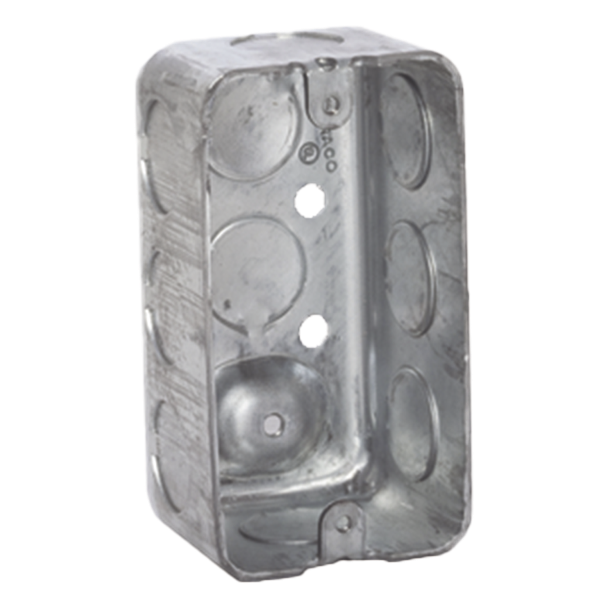 Caja de Conexión Galvanizada / 4x2 in / 10 Entradas 1/2 in / Resistencia al Fuego 2 Horas / 13 in³ Capacidad — RACO · SKU HUB-660