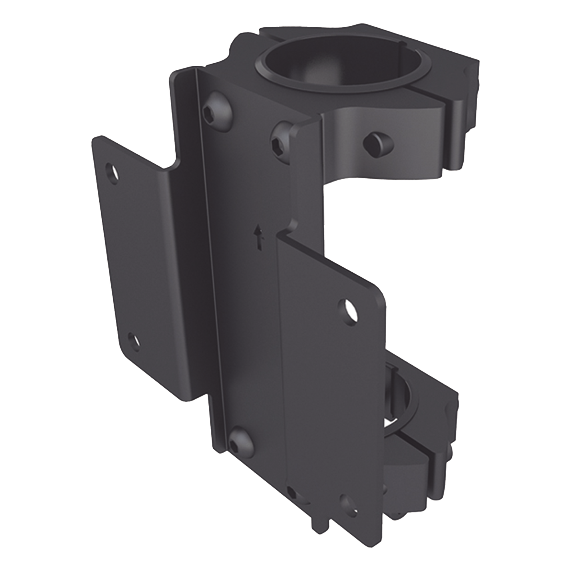 Clamp para un solo poste / Diseño compacto / Tornillería incluida / Montaje videowall — EPCOM INDUSTRIAL · SKU SDJH117